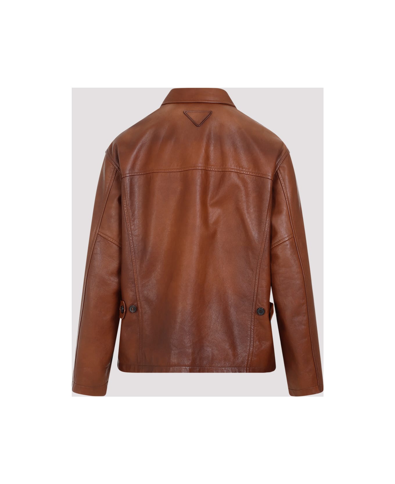 Prada Leather Jacket - Palissandro