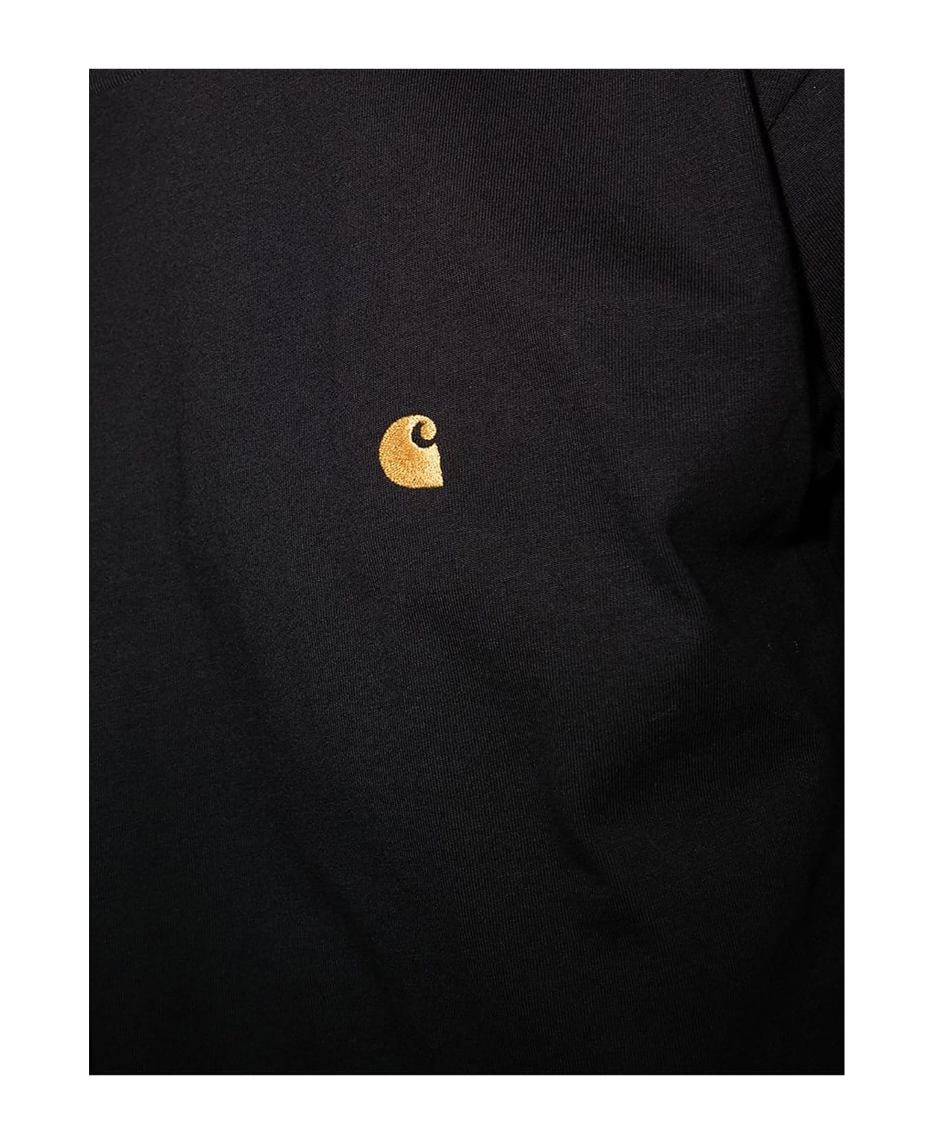 Carhartt Black Cotton T-shirt - White