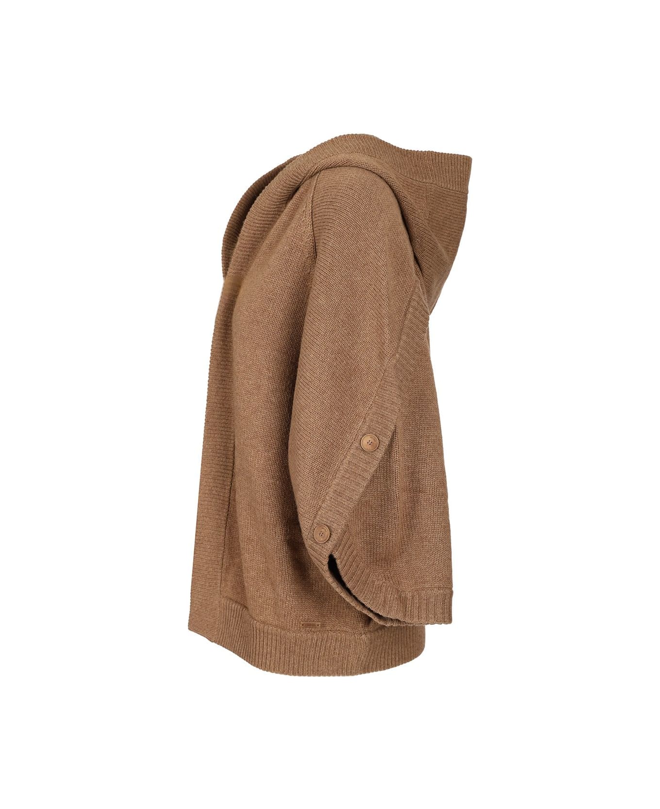 Max Mara Wool And Cashmere Cardigan - BROWN