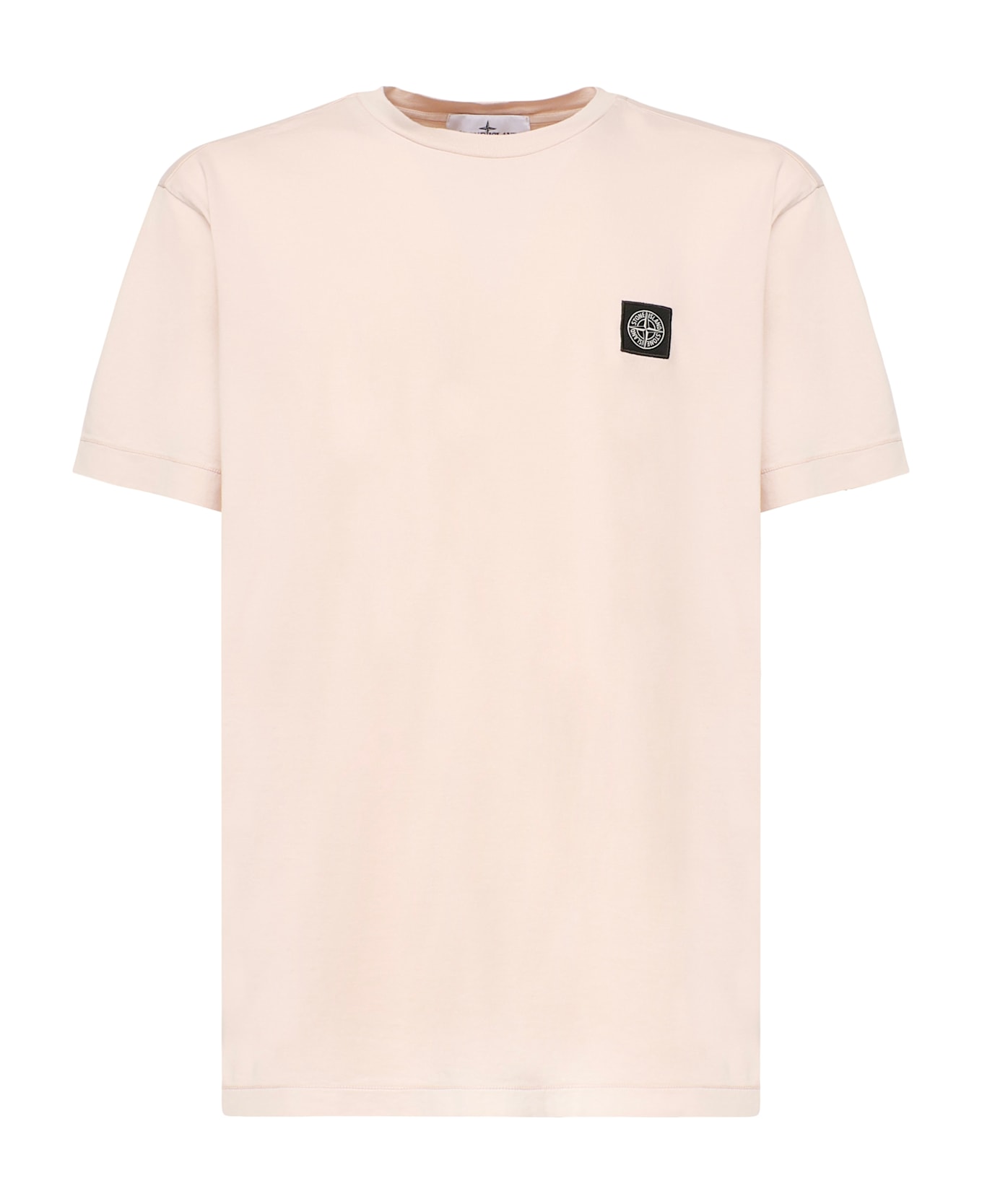 Stone Island Compass Logo T-shirt - Pink