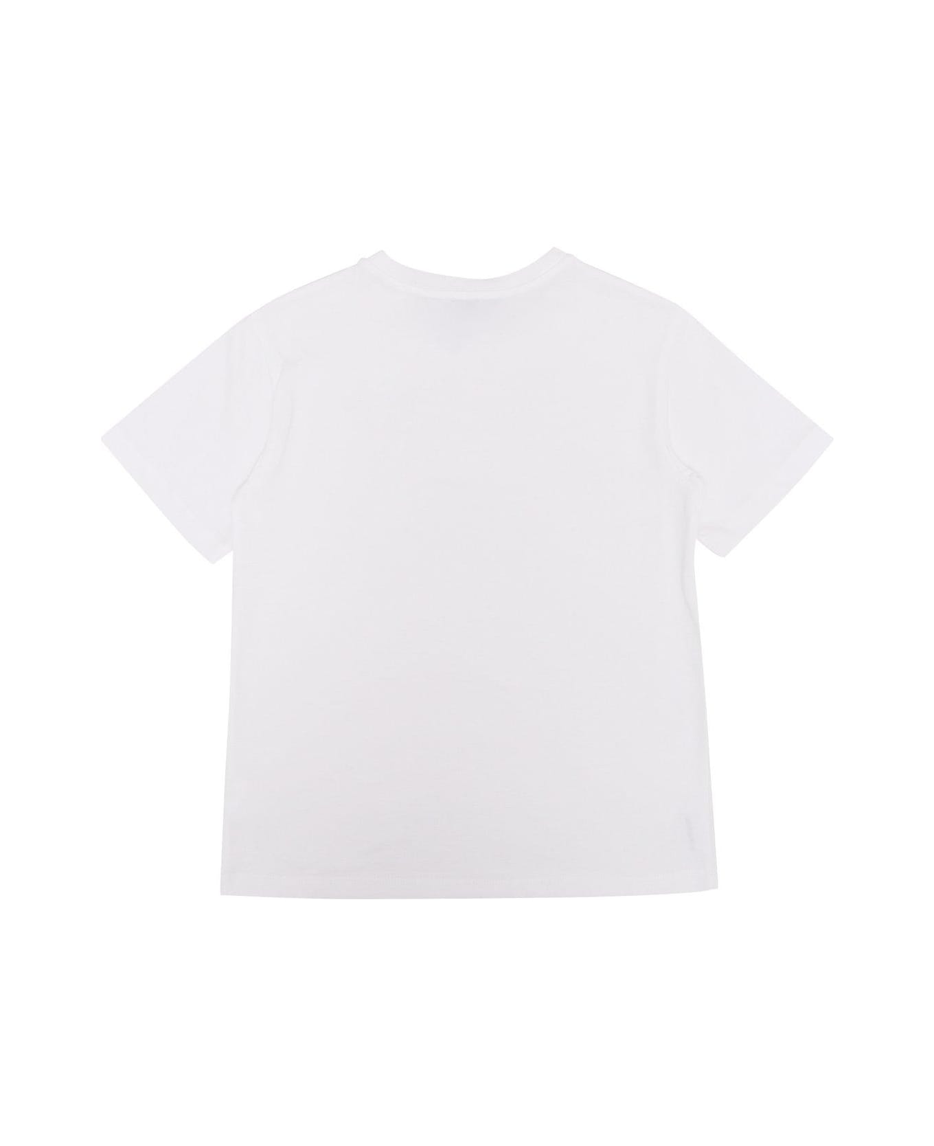 Dolce & Gabbana Logo-patch Crewneck T-shirt - Bianco