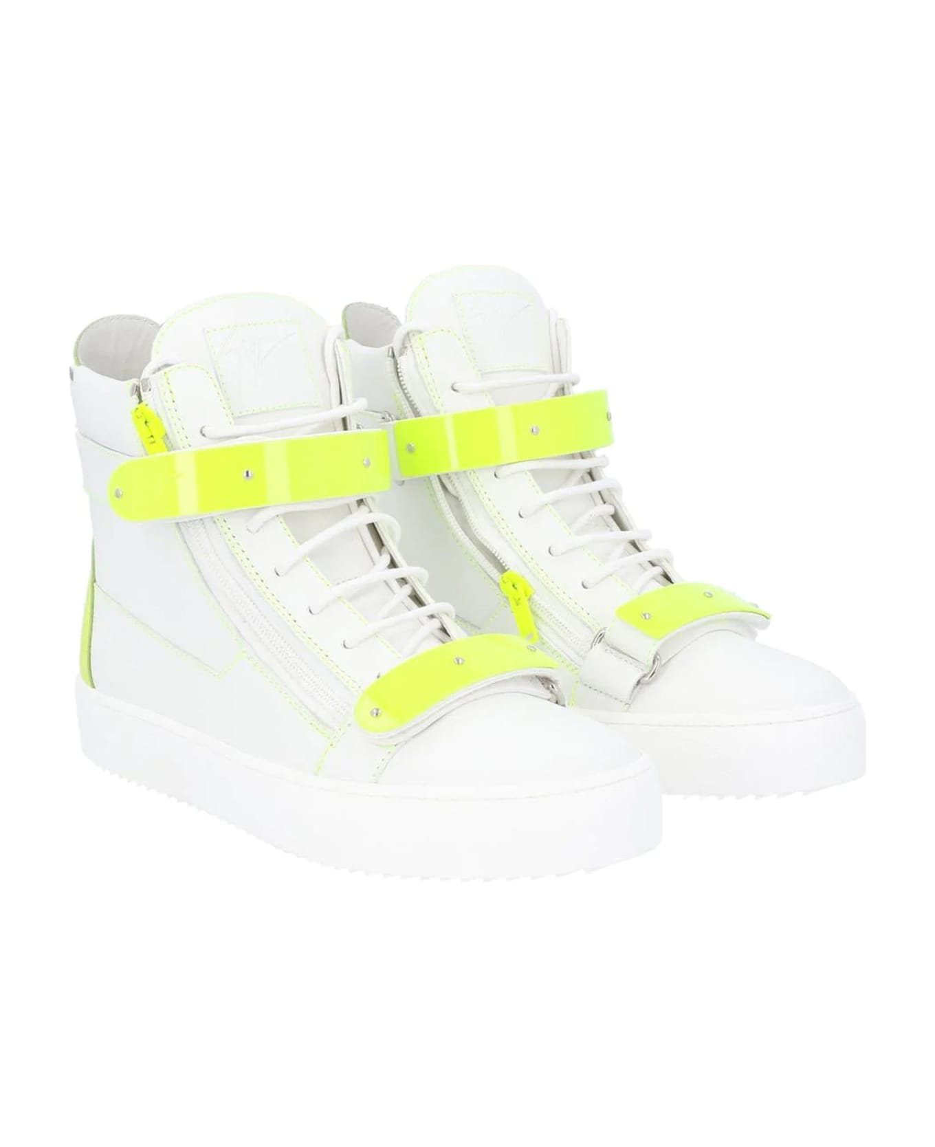 Giuseppe Zanotti Leather Sneakers - White