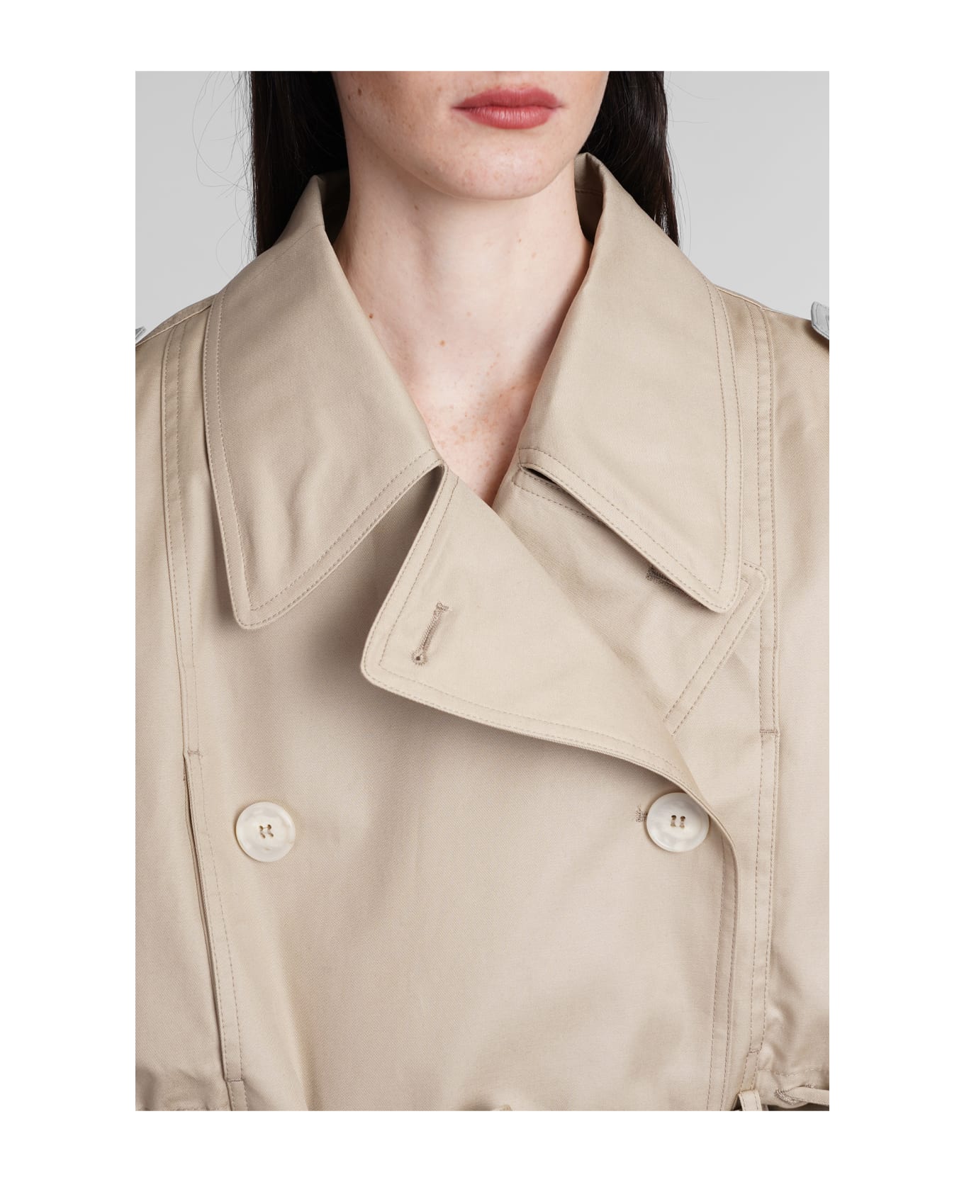 DARKPARK Penelope Casual Jacket In Beige Cotton - beige