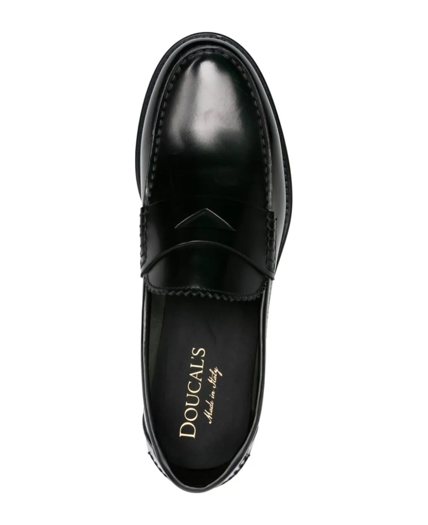 Doucal's Loafer In Black Leather - Nero