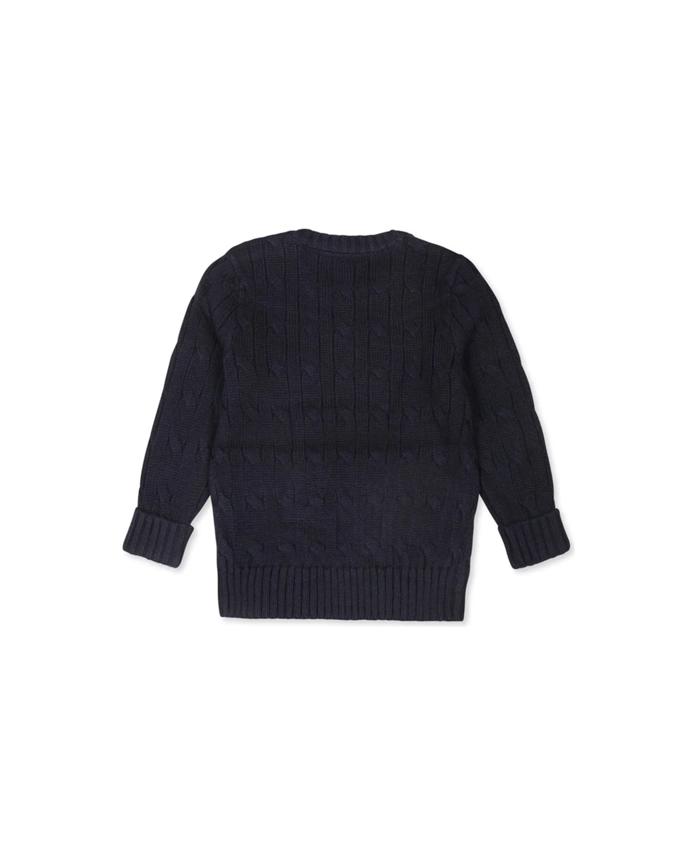 Polo Ralph Lauren Ls Cable Cn-tops-sweater - BLUE