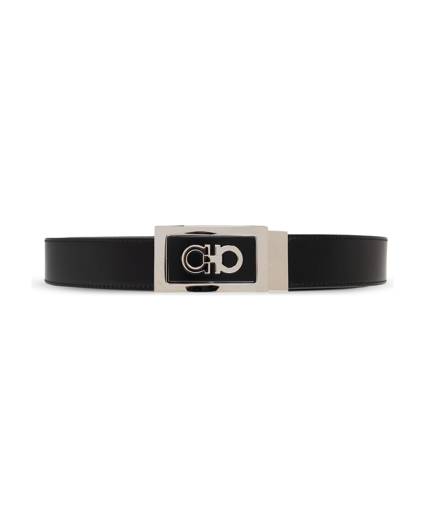 Ferragamo Reversible Leather Belt - Black