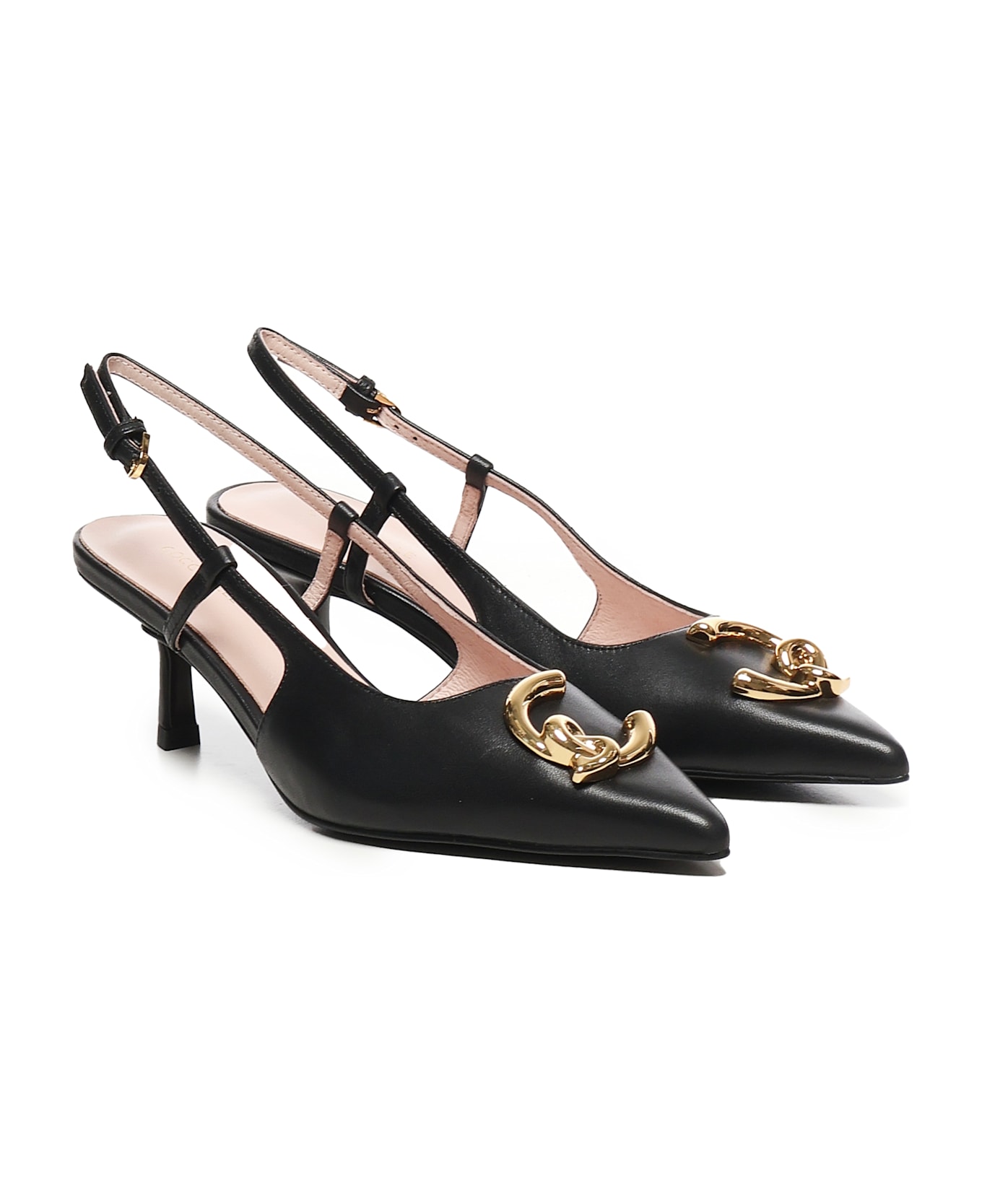 Coccinelle C-me Smooth Slingbacks - Black