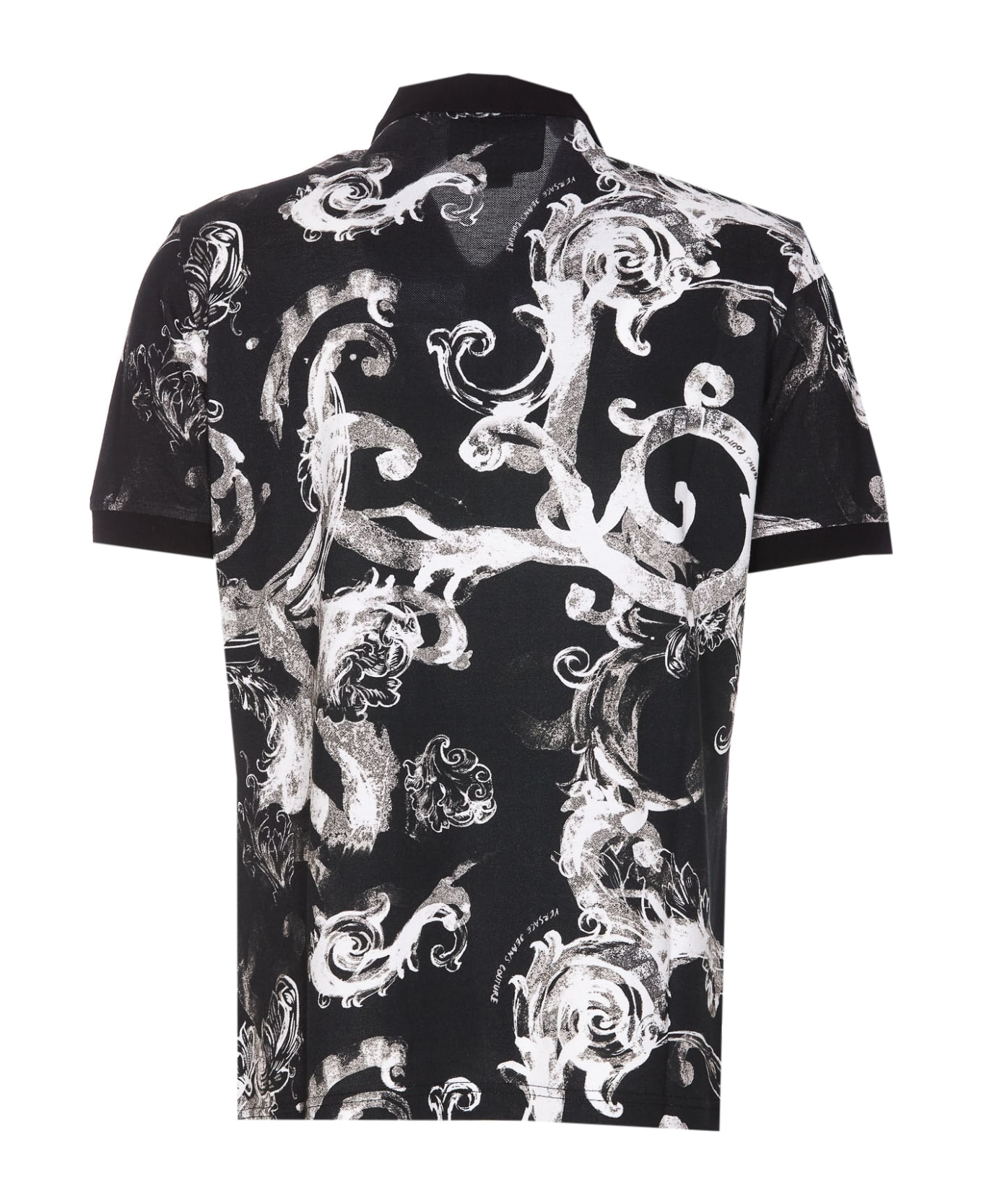 Versace Jeans Couture Polo Watercolour Couture - Black