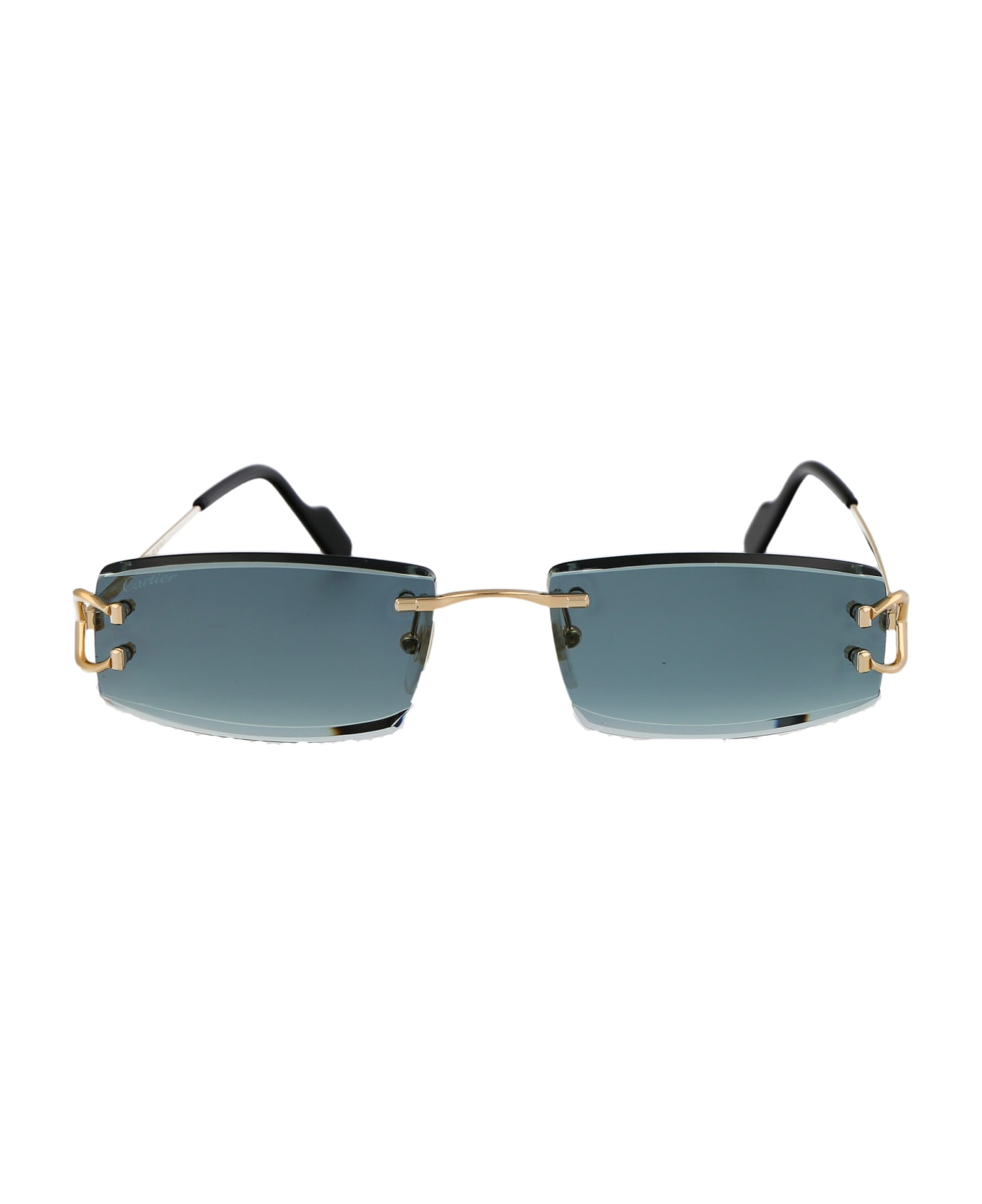Cartier Eyewear Ct0465s Sunglasses - 003 GOLD GOLD GREEN