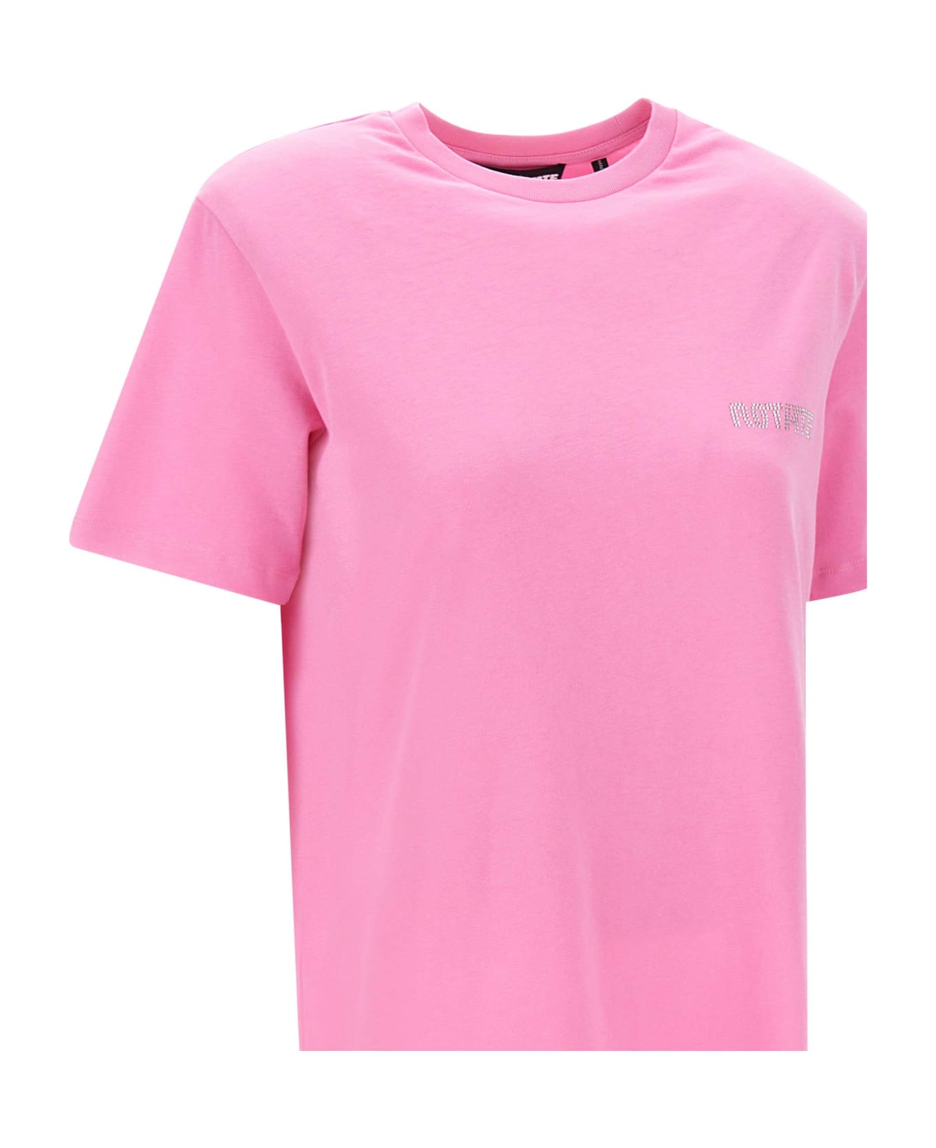 Rotate by Birger Christensen 'aja' Cotton T-shirt - Begonia Pink