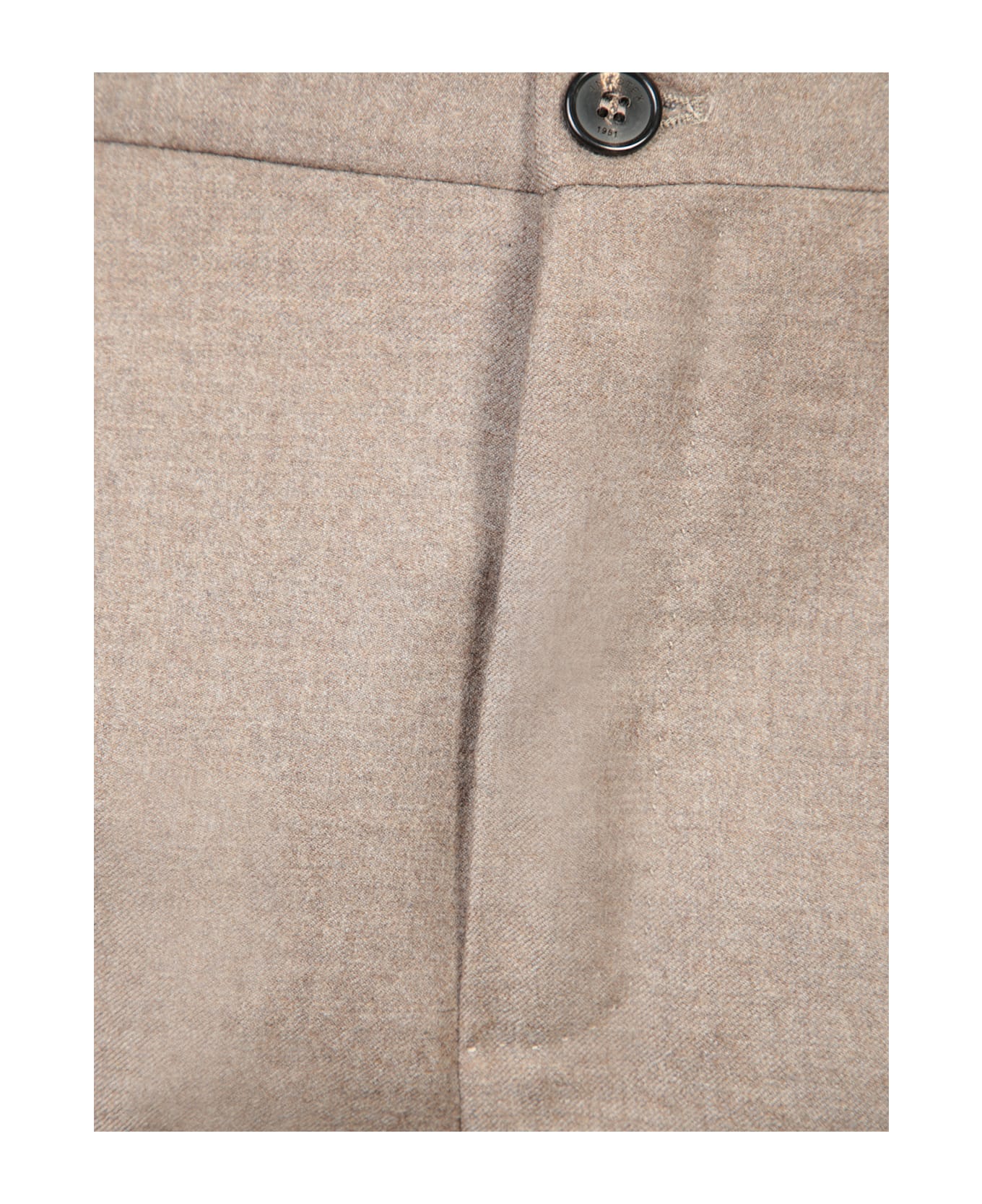 Incotex Beige Wool Tapered Trousers - Beige