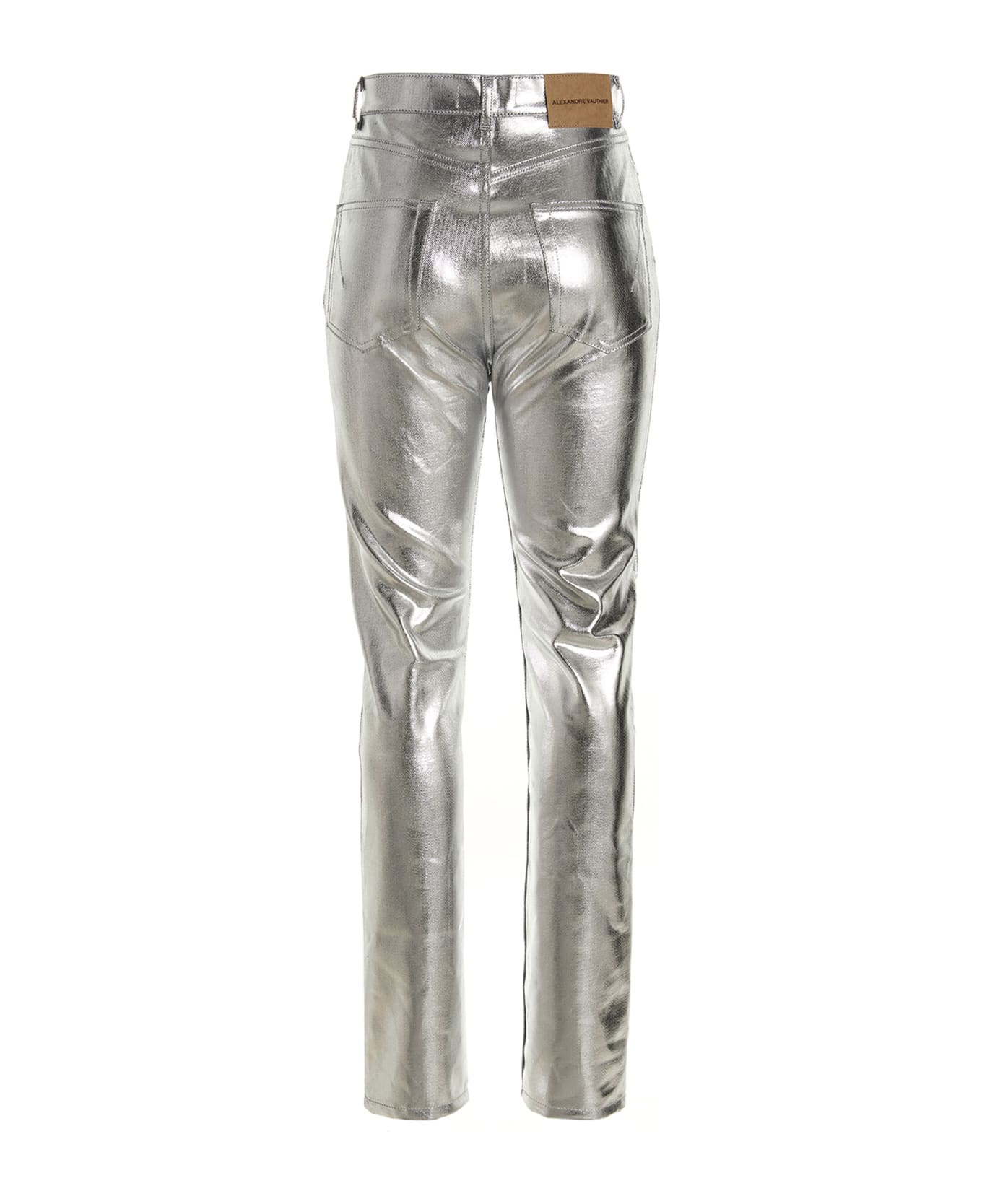 Alexandre Vauthier Coated Jeans - Silver