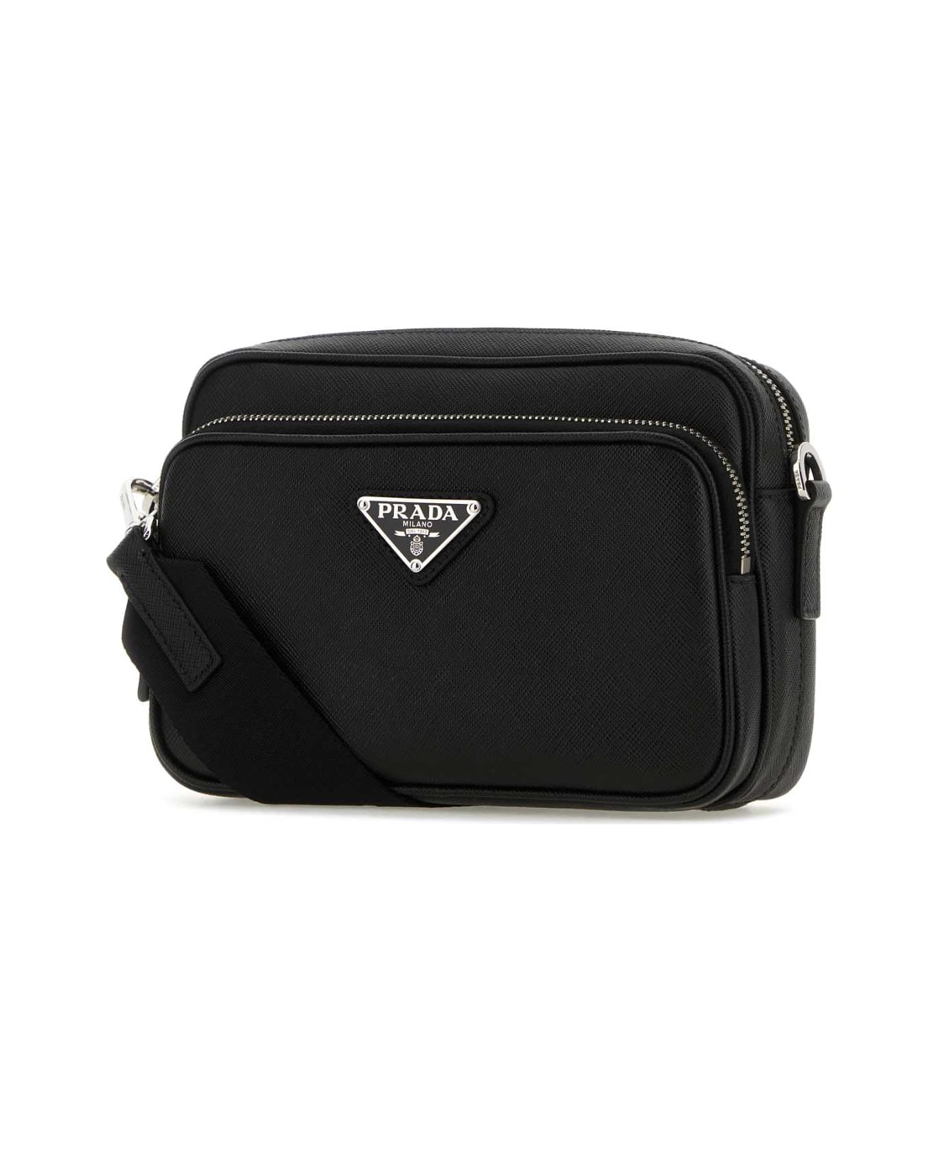Prada Black Leather Crossbody Bag - NERO