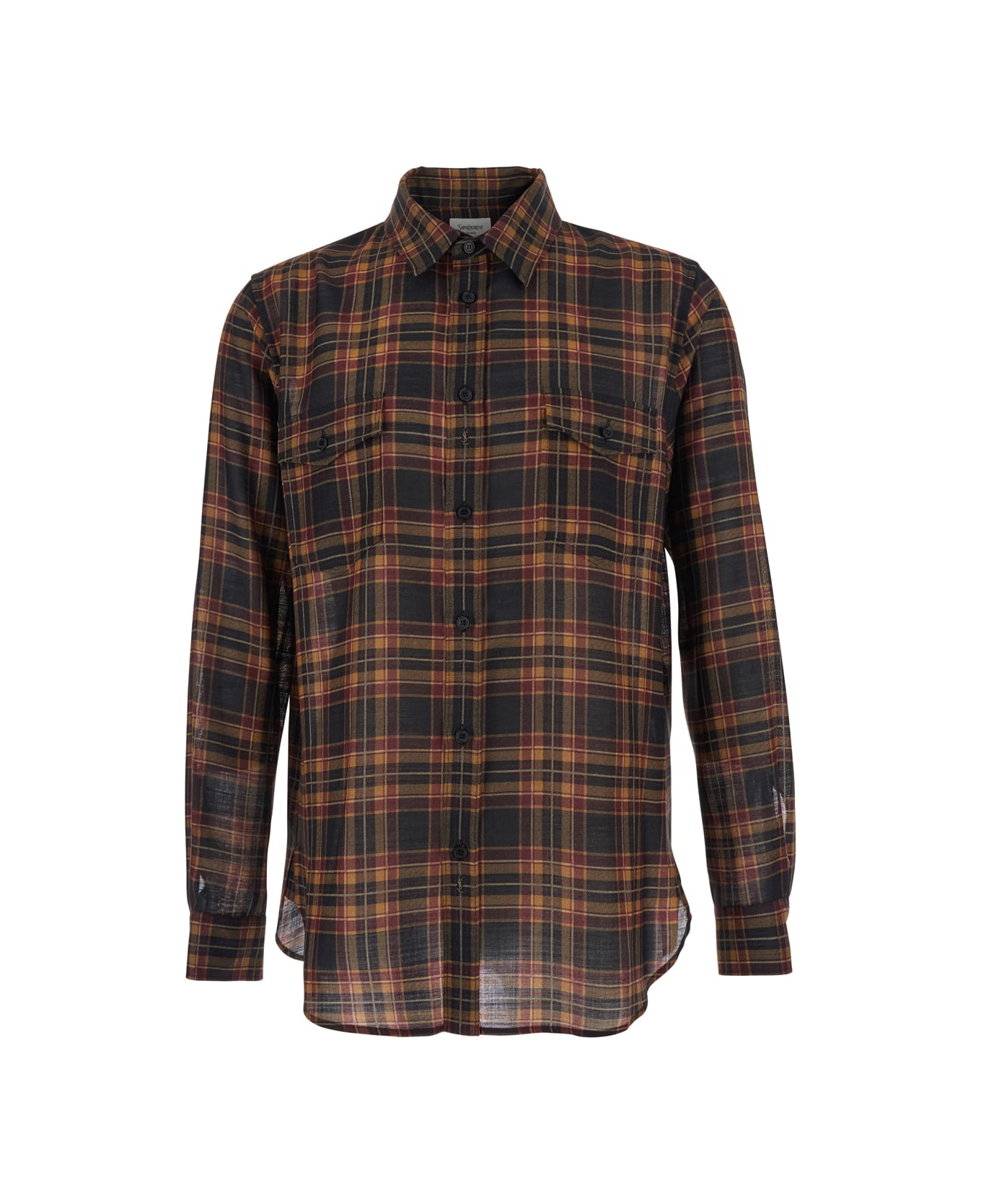 Saint Laurent Classic Fit Pockets - Brown