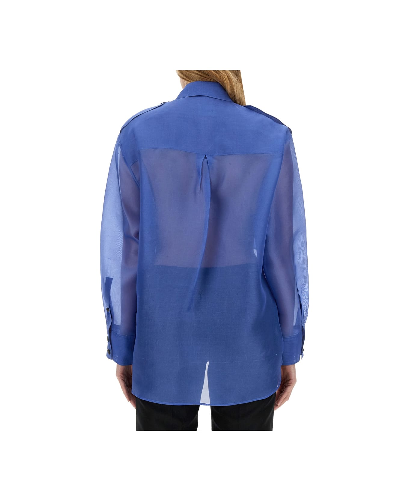 Khaite Silk Shirt - BLUE
