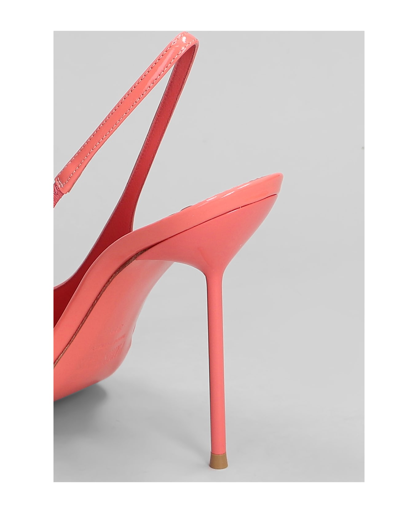 Paris Texas Lidia Slingback Pumps In Rose-pink Patent Leather - rose-pink