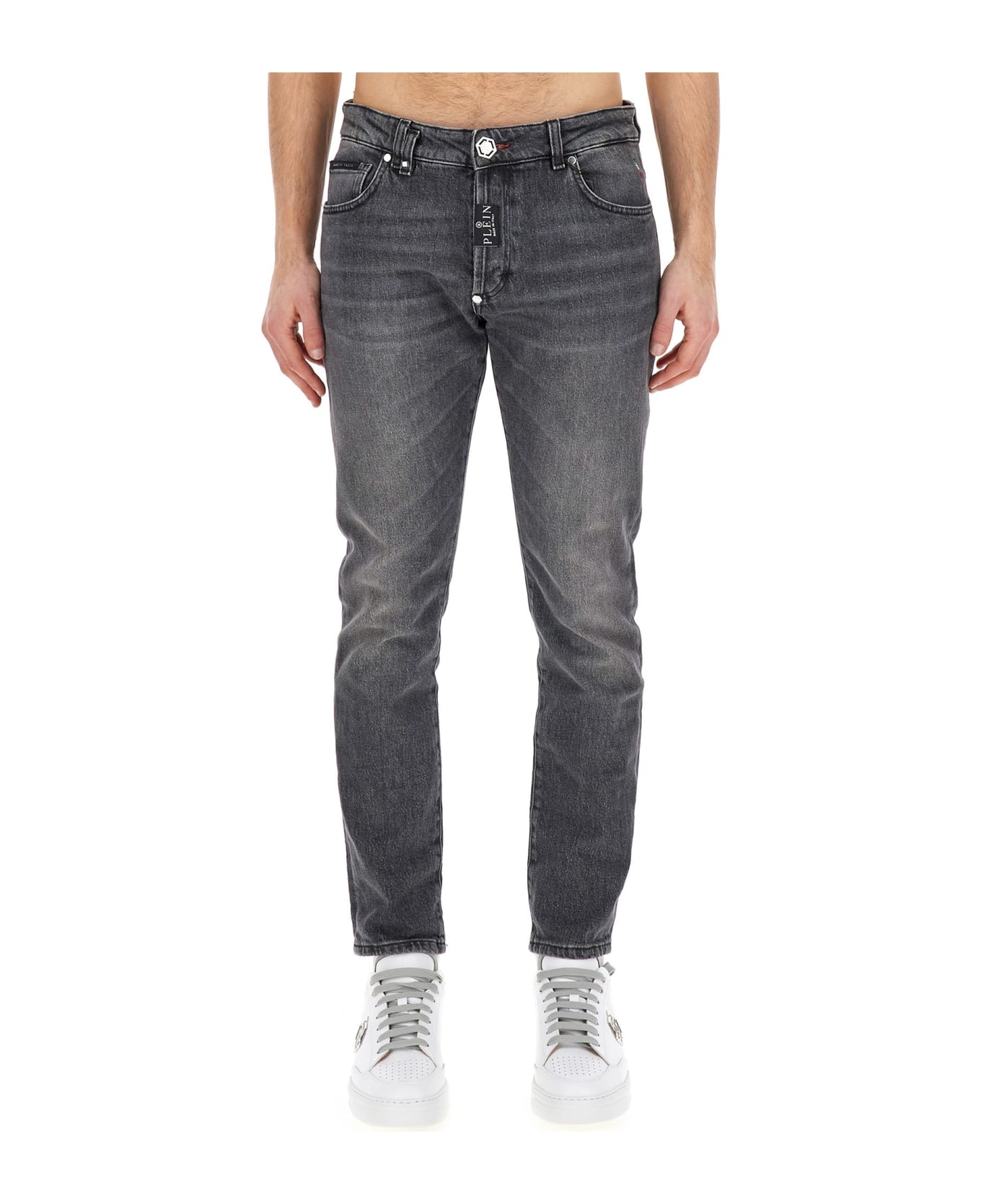 Philipp Plein Skinny Fit Jeans - Grey デニム