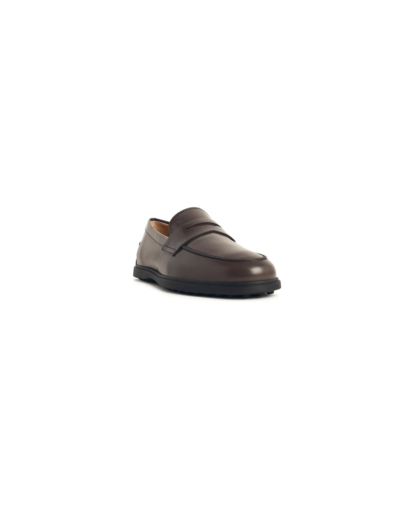 Tod's Brown Leather Loafers - Brown
