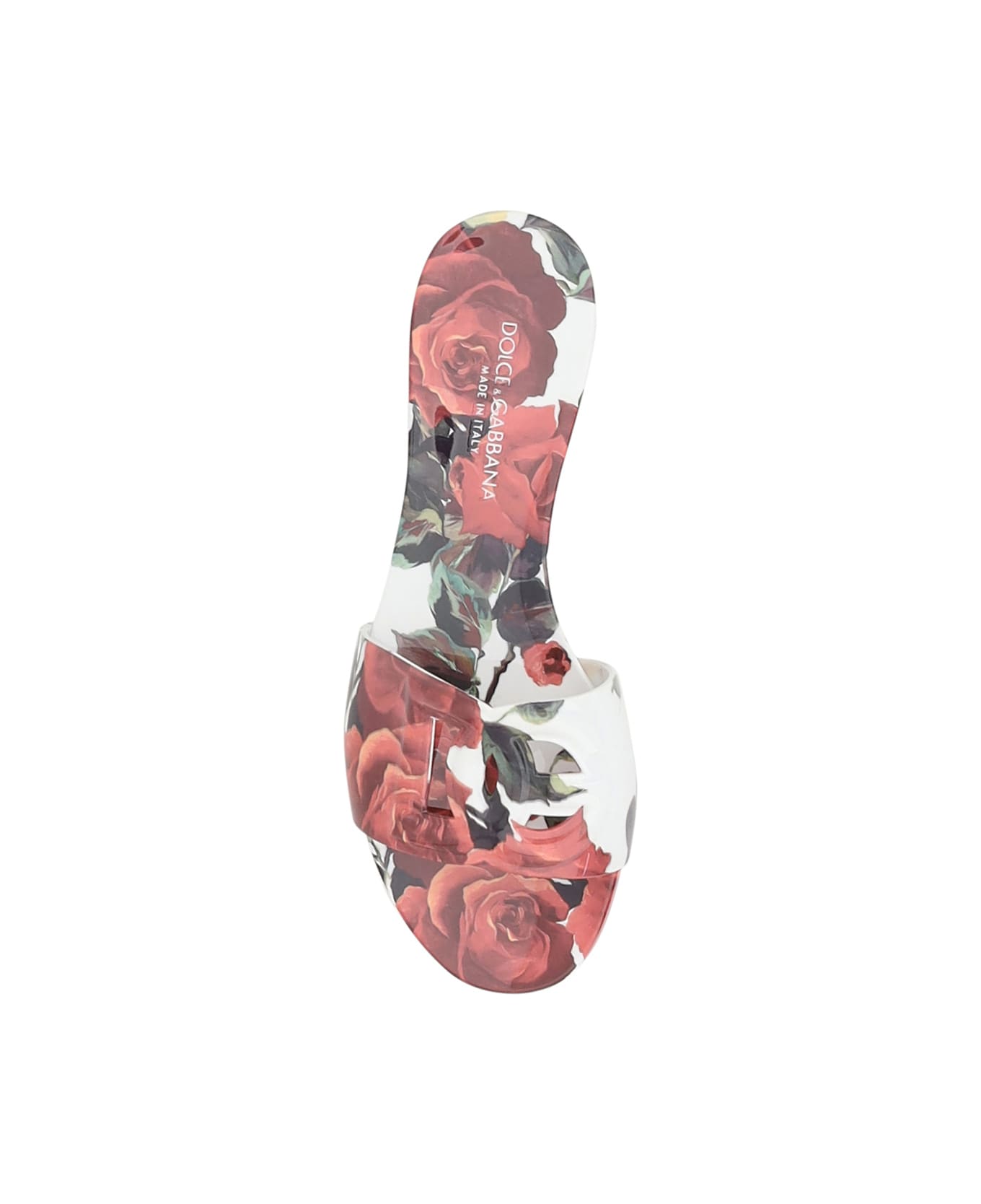 Dolce 
Gabbana Sandals With Flowers - Rosa Rossa F.bco サンダル