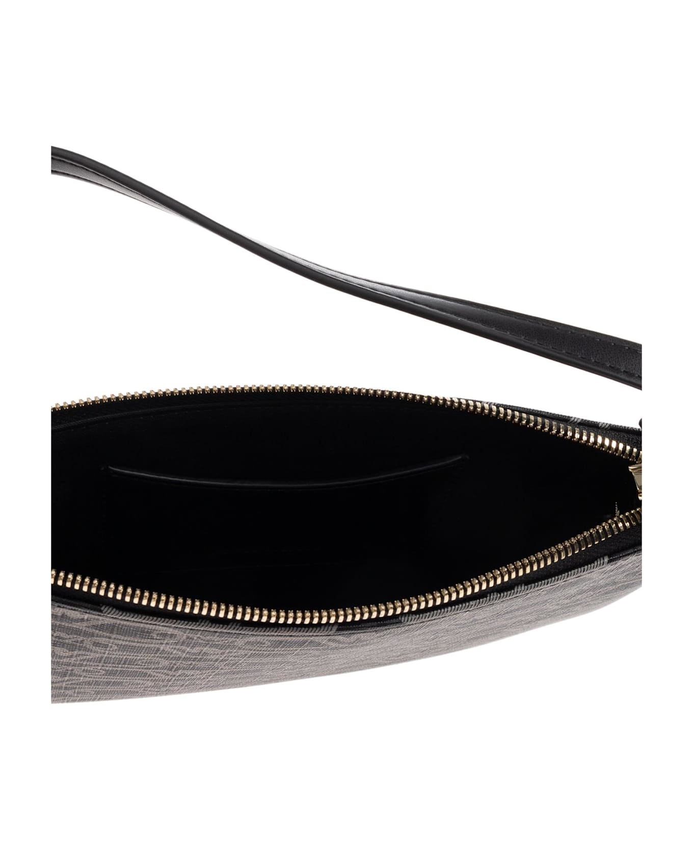 Emporio Armani Shoulder Bag With Monogram - BLACK/NEUTRALS