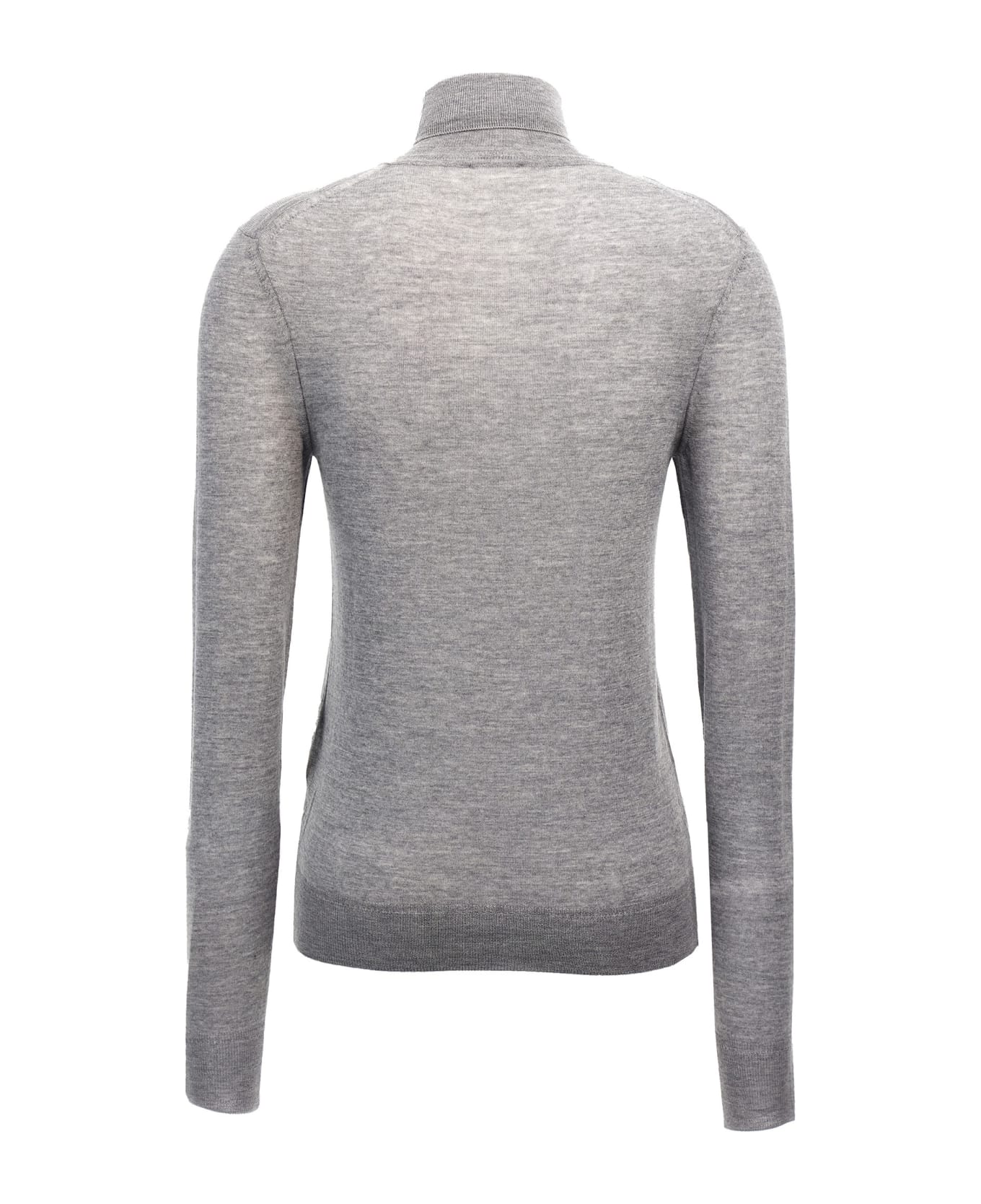 Saint Laurent 
cassandre
 Turtleneck Sweater - Gray