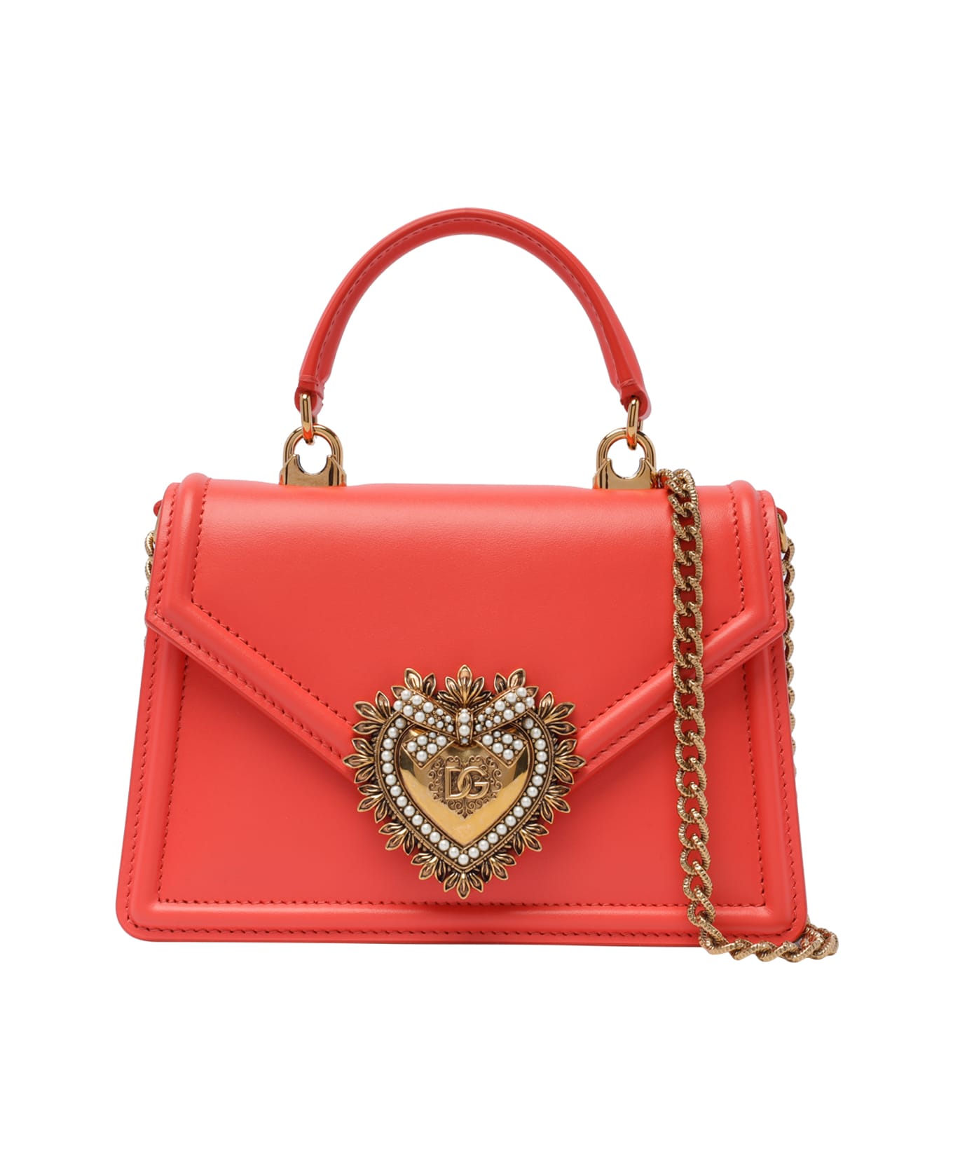 Dolce & Gabbana Small Devotion Handbag - Coral