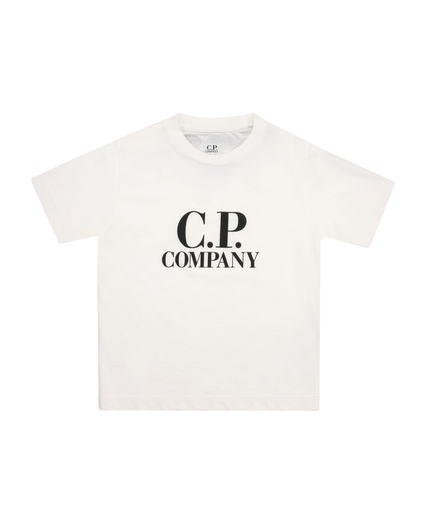 C.P. Company U16 - Jersey Logo T-shirt - White