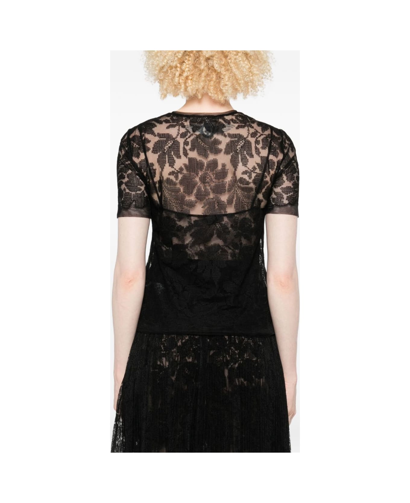 Ermanno Scervino Lace Top - Black