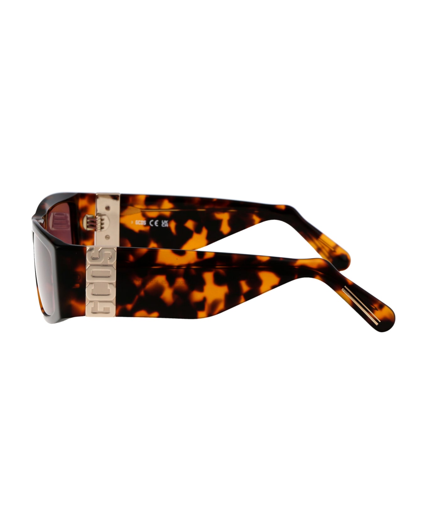 GCDS Gd0037 Sunglasses - 52S Avana Scura/Bordeaux