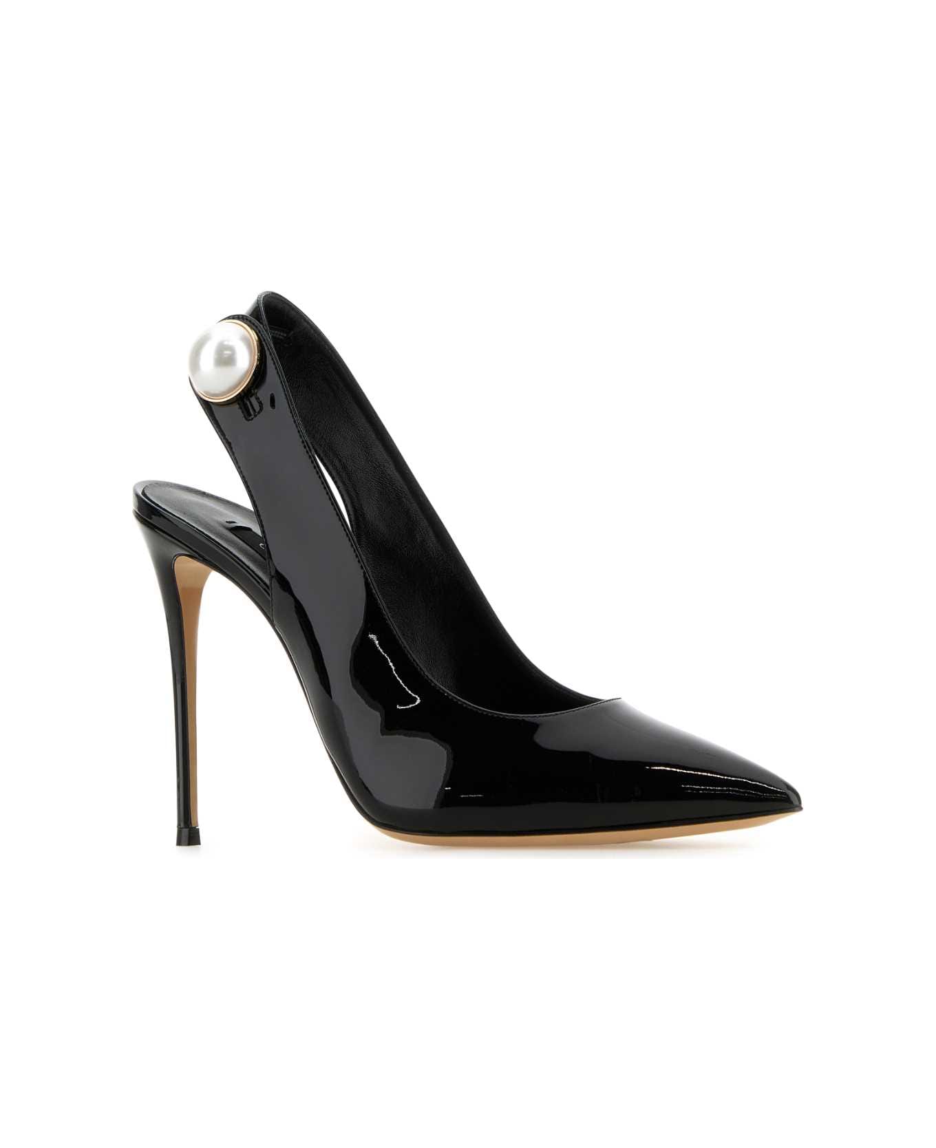Casadei Black Leather Pumps - NERO