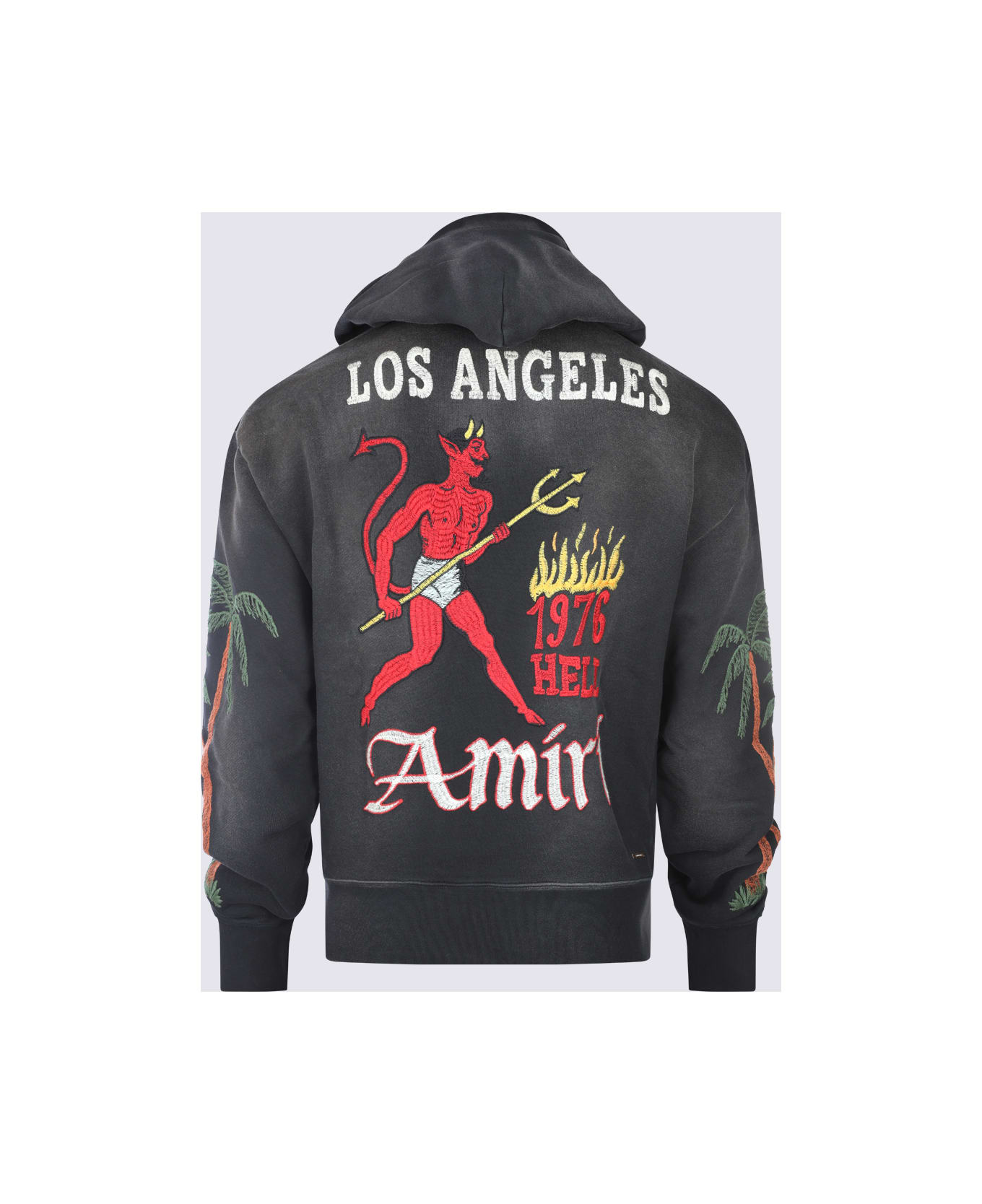 AMIRI Black Cotton Sweatshirt - BLACK