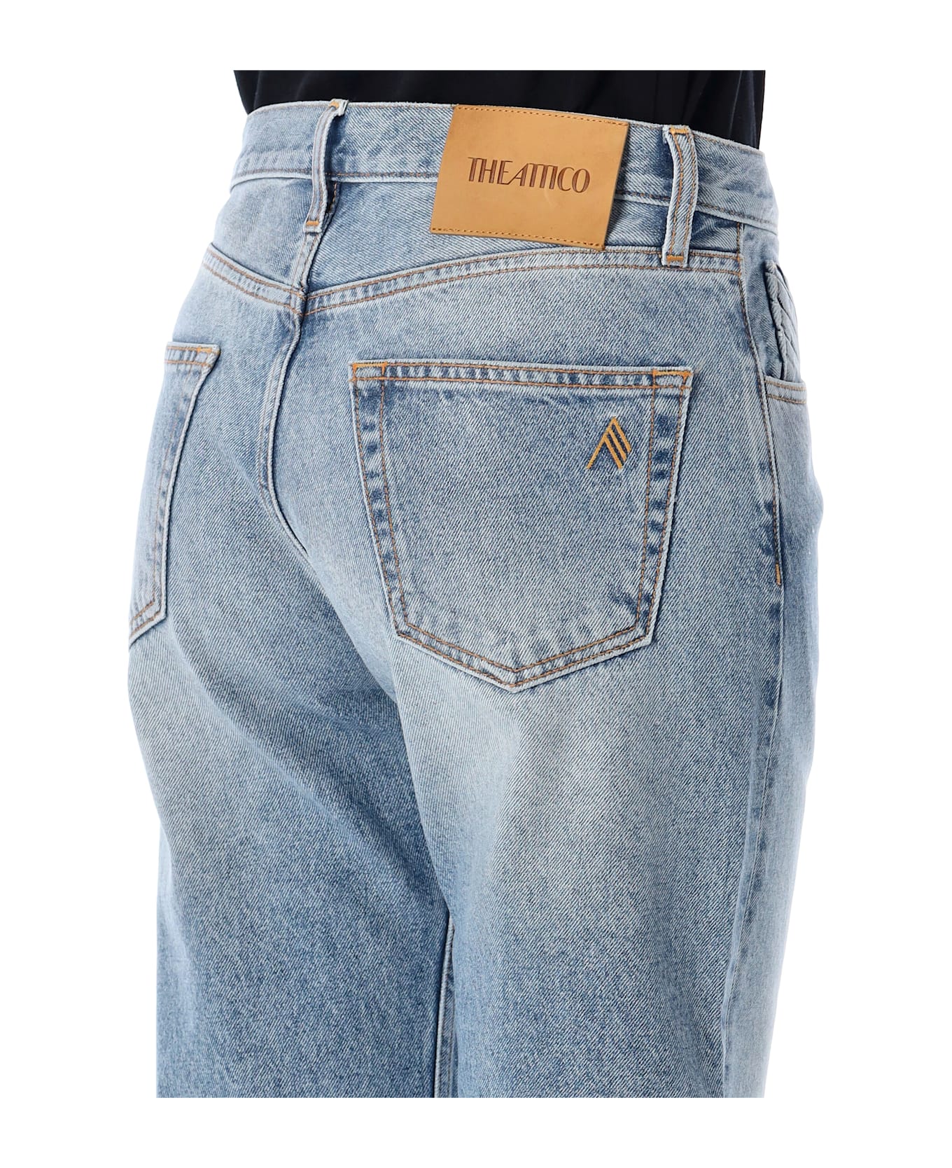 The Attico Long Denim Pants - SKY BLUE