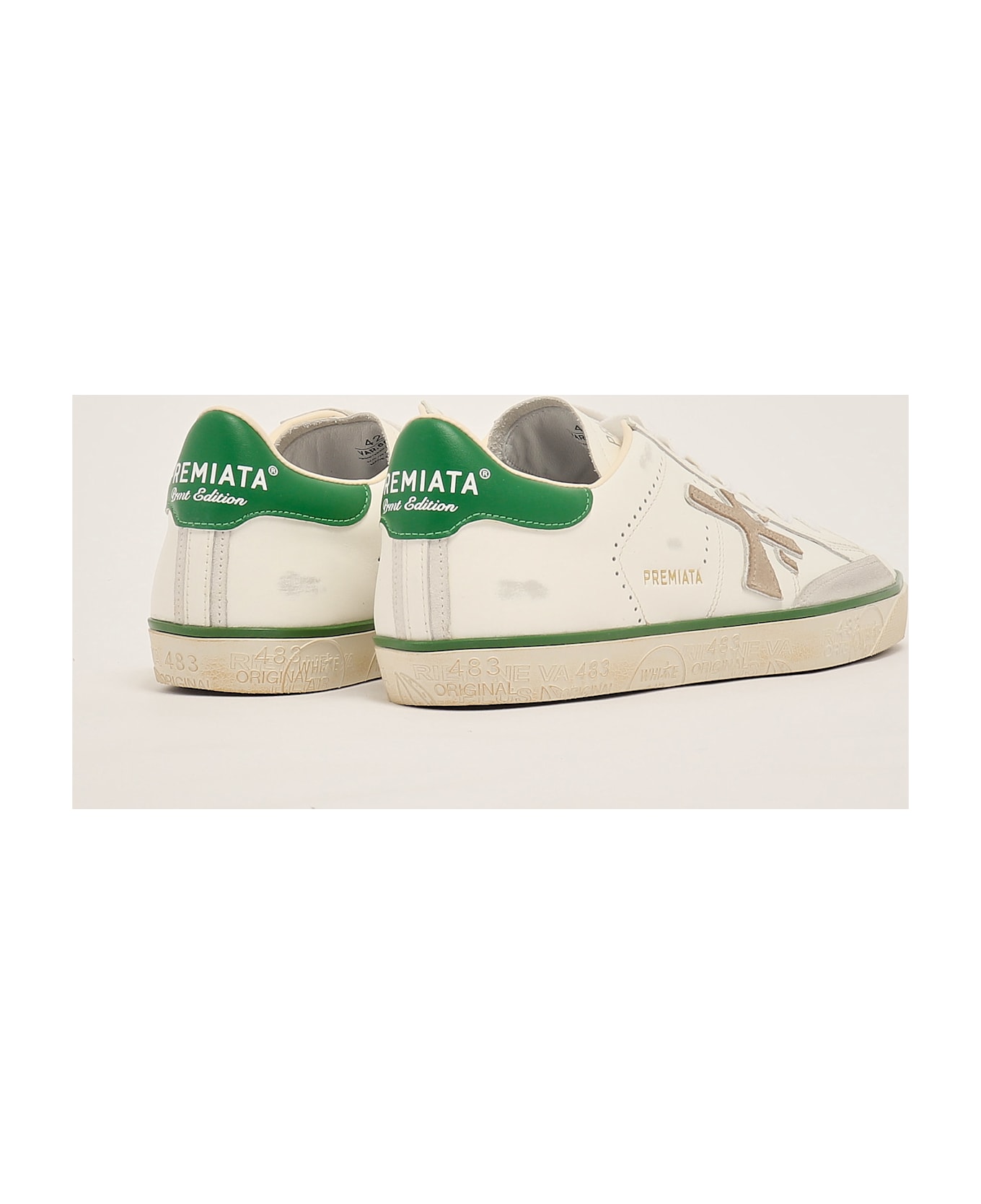 Premiata Steven Var 6655 Sneaker - BIANCO TAB VERDE