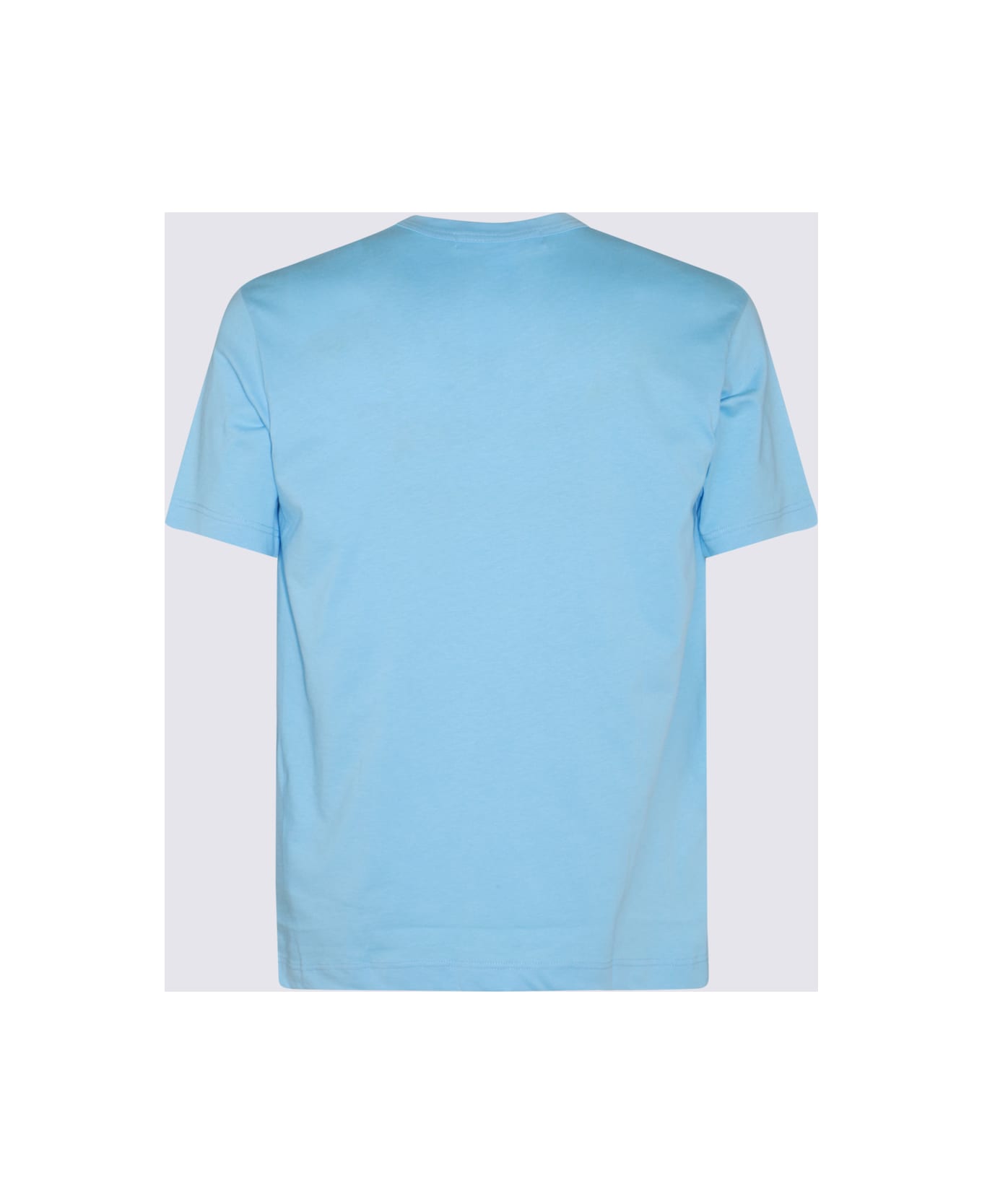 Comme des Garçons Blue Cotton T-shirt - Clear Blue