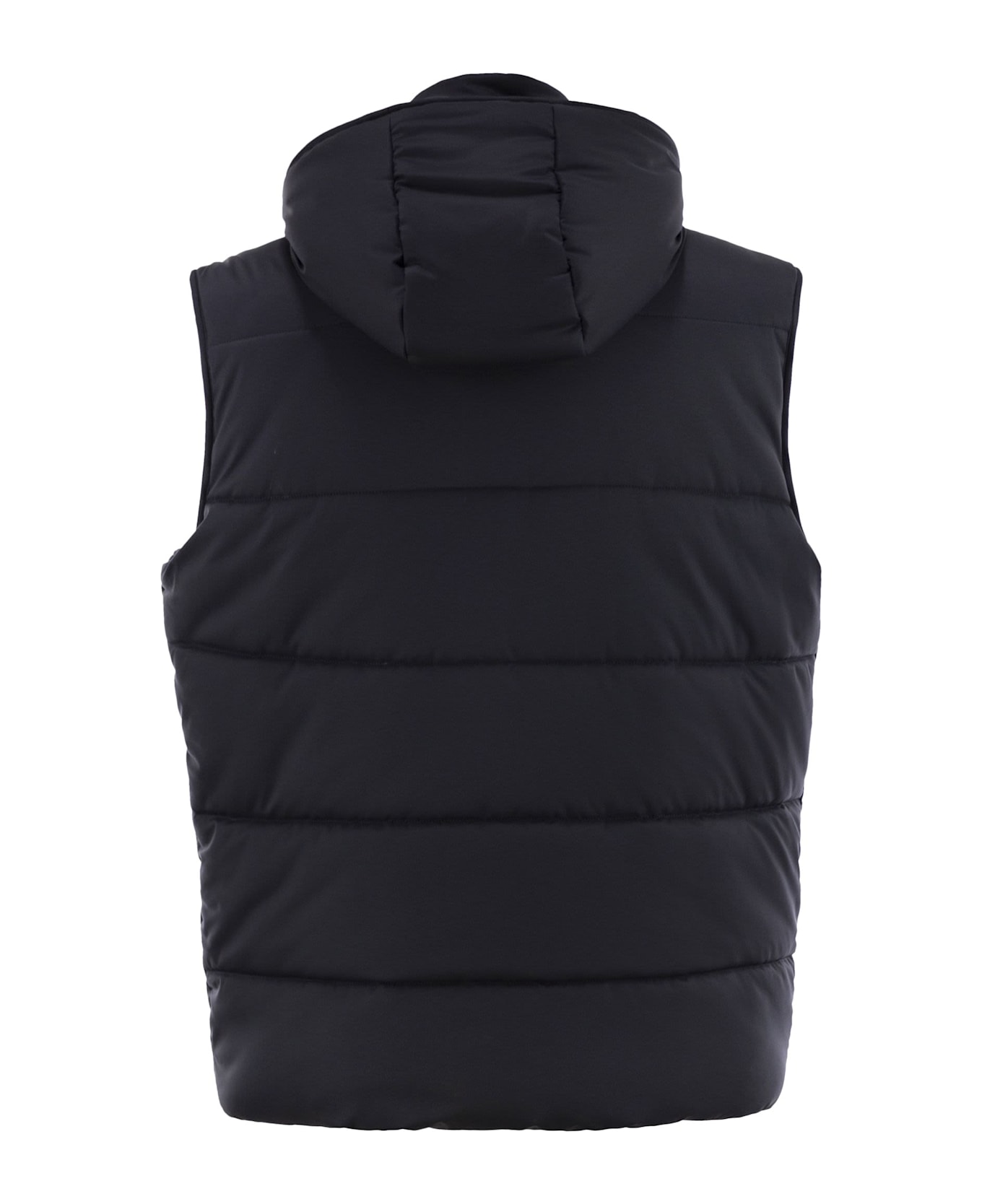 Kiton Hooded Sleeveless Jacket - Navy