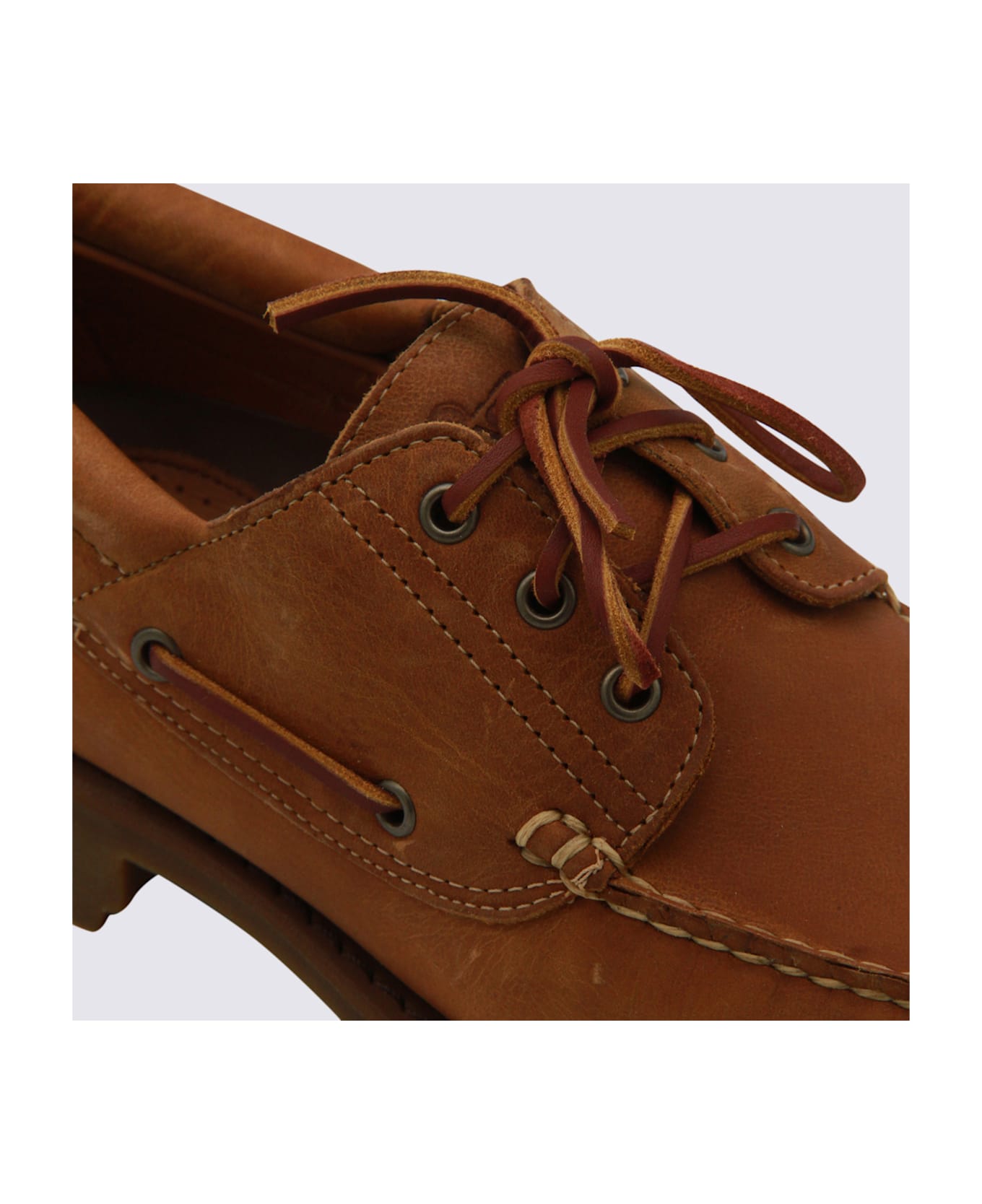 Sebago Brown Lace Up Shoes - BROWN TAN