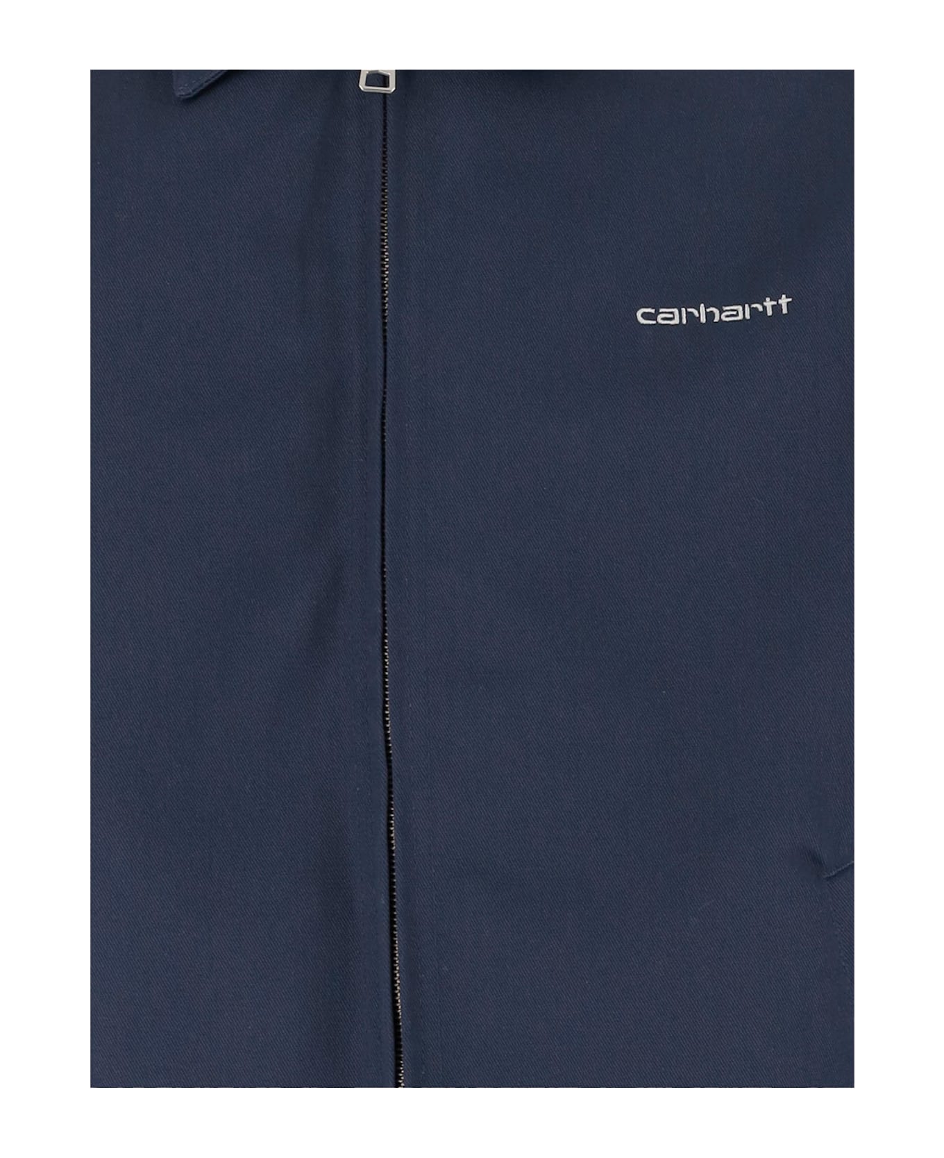 Carhartt Cotton Blend Jacket With Logo - Blue