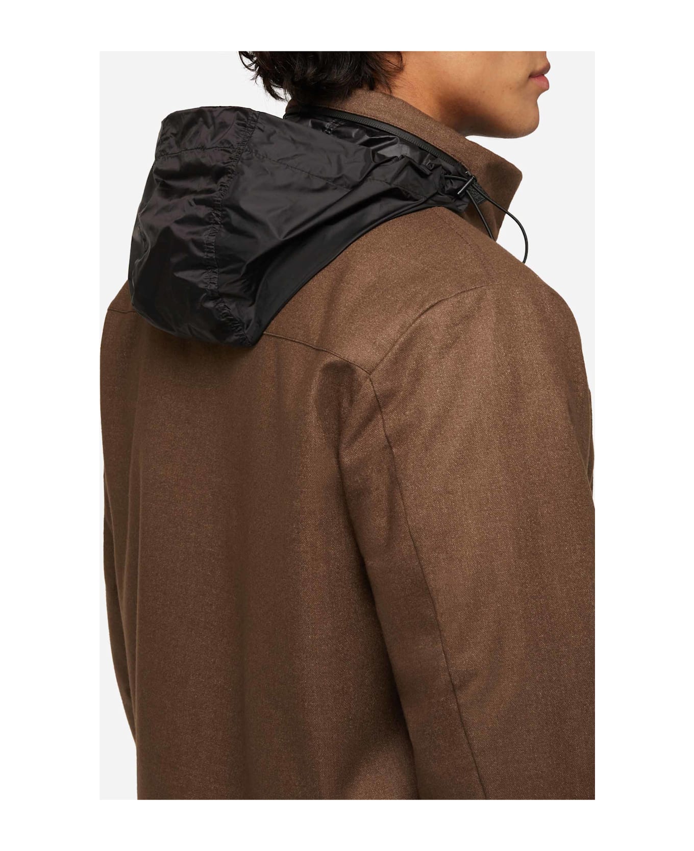 MC2 Saint Barth Wooly Brown Bomber Jacket Country With Teddy Lining - BROWN
