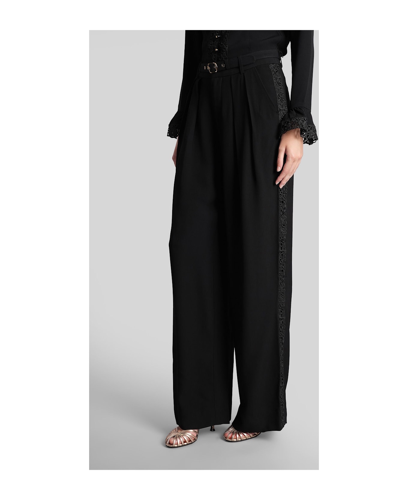 Zimmermann Pants In Black Viscose - black