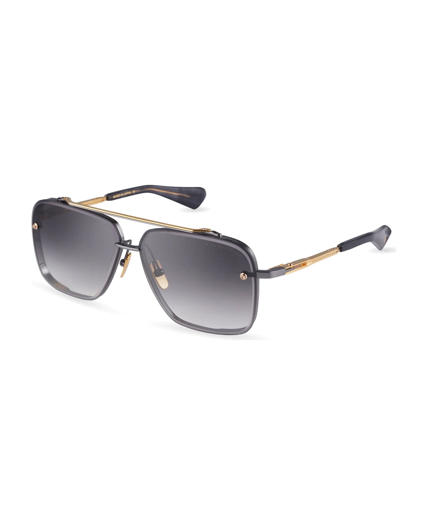 Dita Mach-six - Black Rhodium/ Yellow Gold Sunglasses - Black/gold サングラス