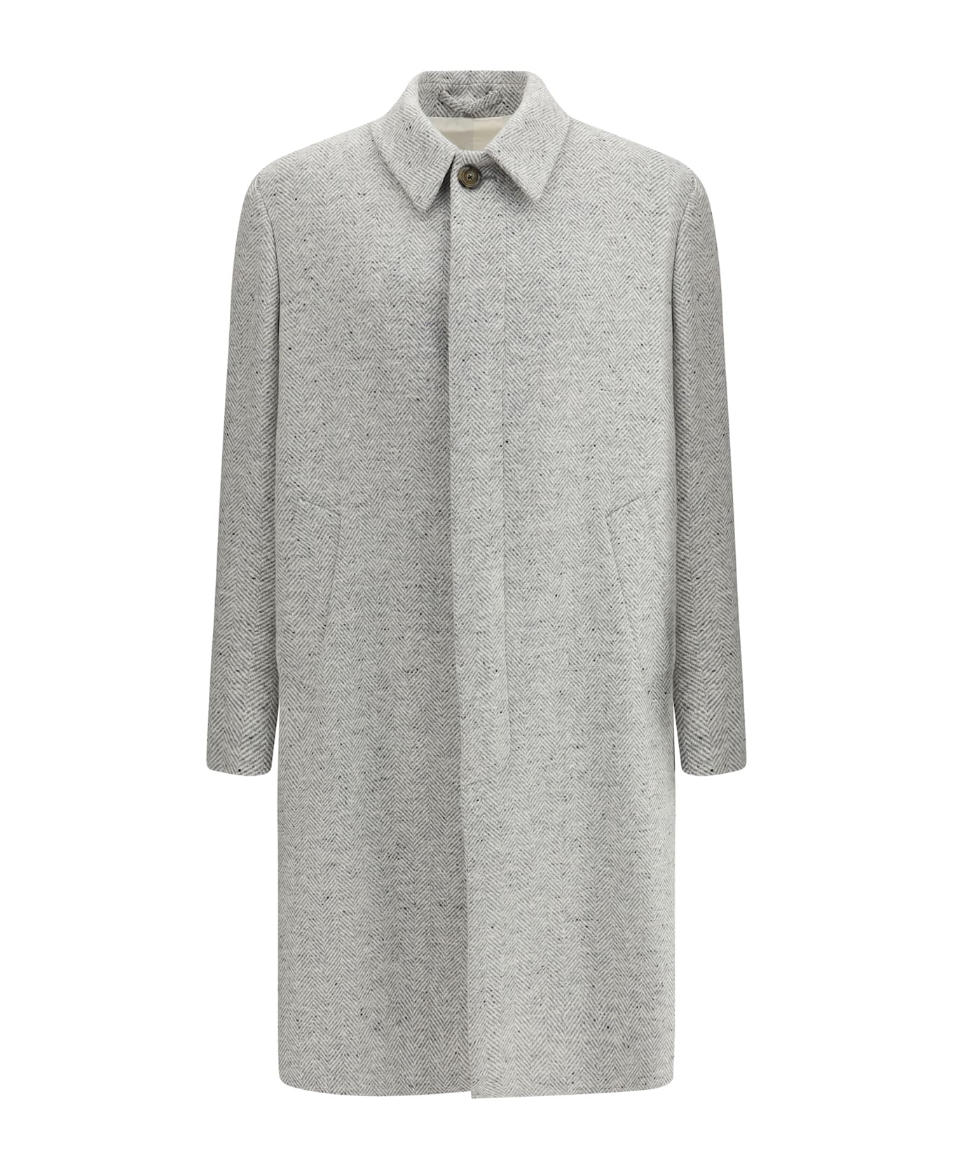 Lardini Herringbone Patterned Coat