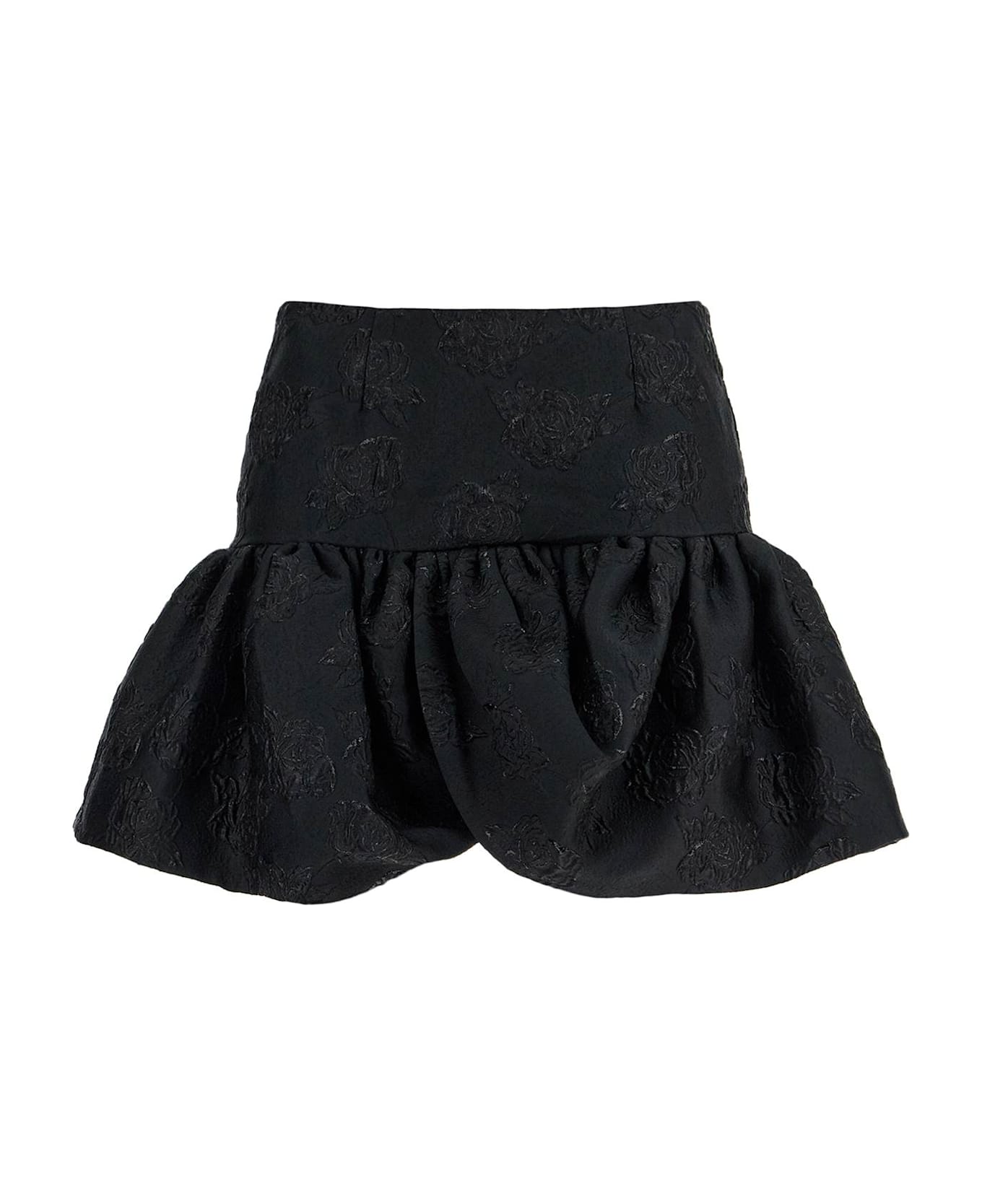 Rotate by Birger Christensen Jacquard Mini Skirt - BLACK (Black)