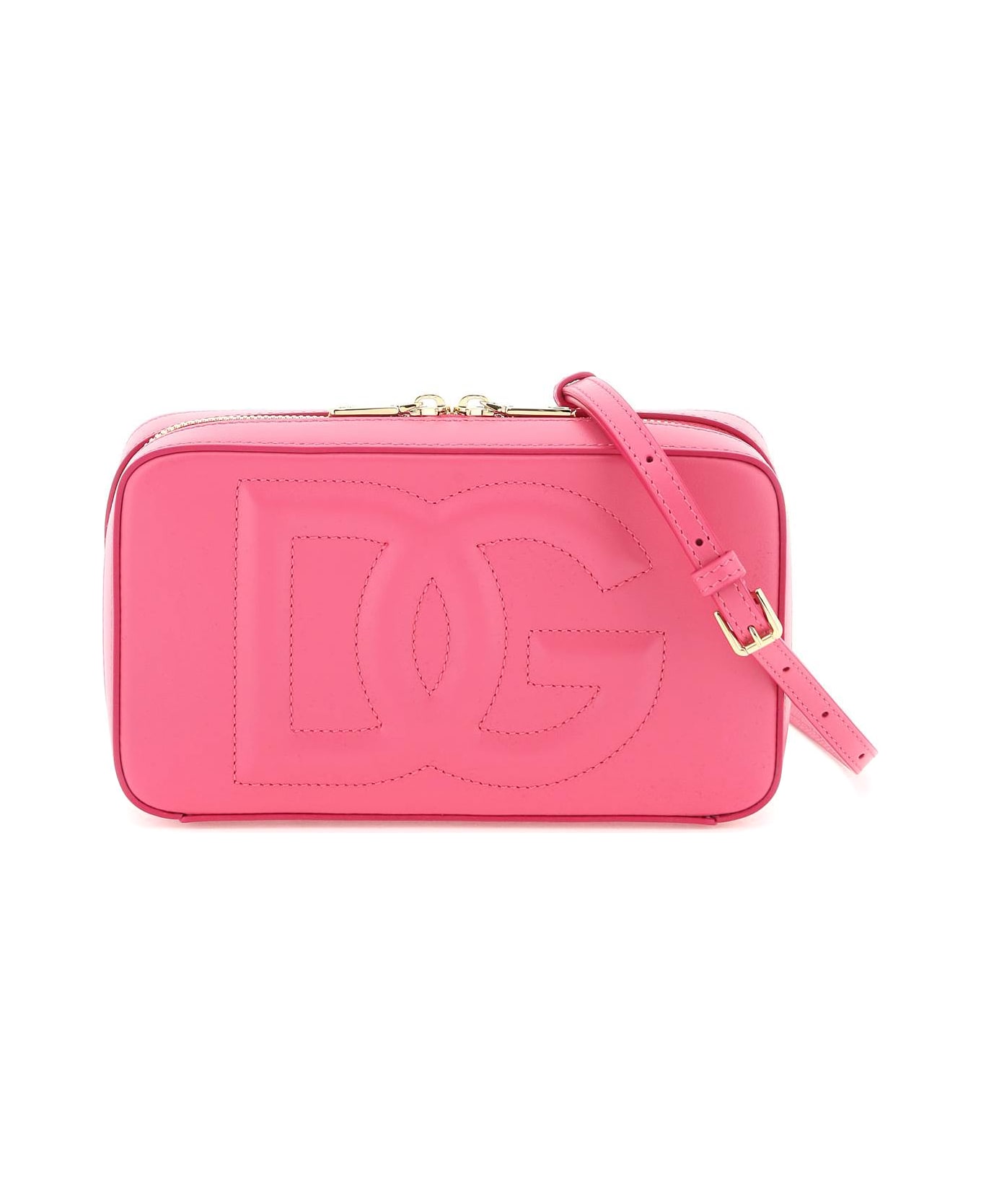 Dolce & Gabbana Leather Camera Bag - Pink ショルダーバッグ