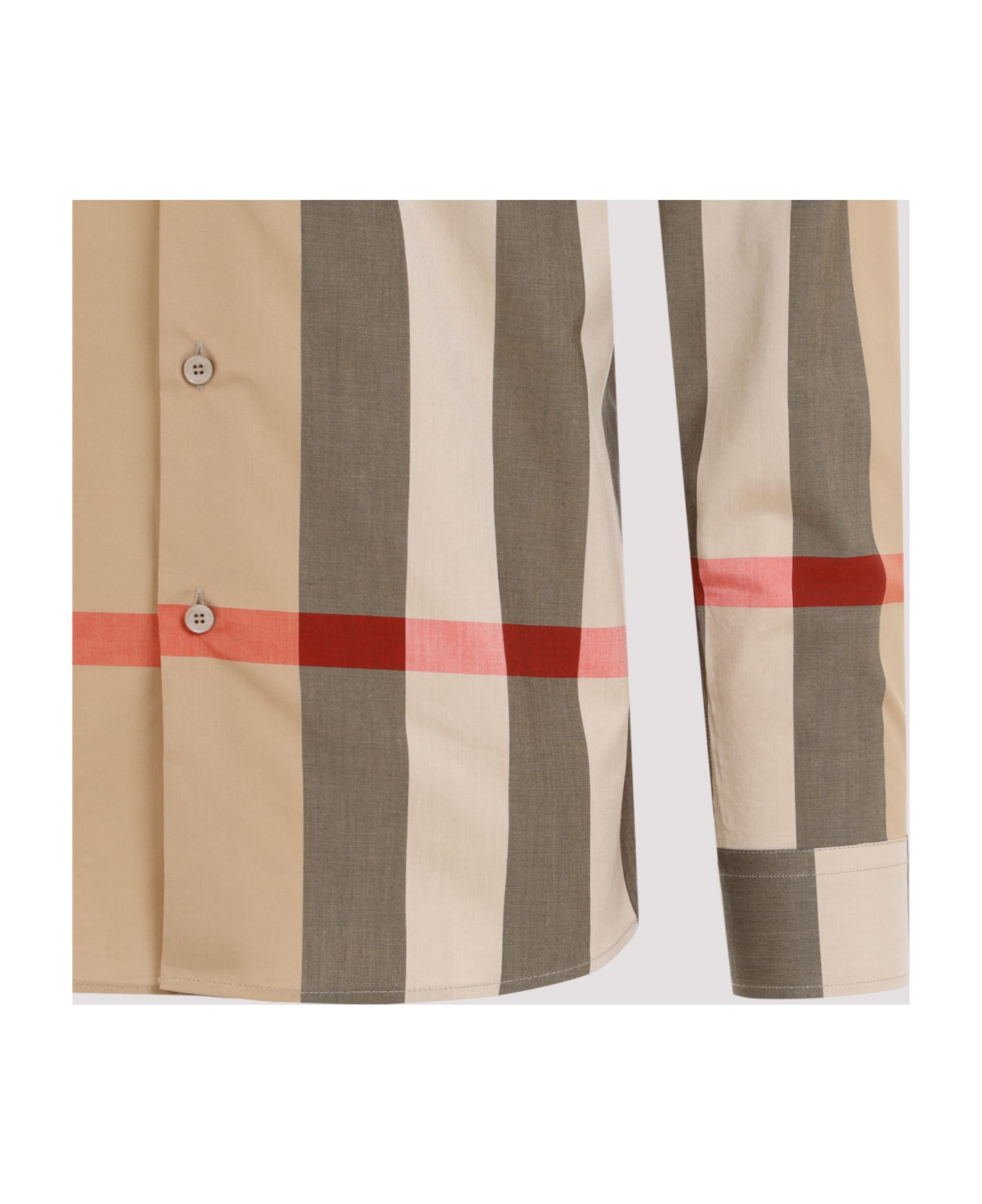 Burberry Check Cotton Shirt - Archive Beige