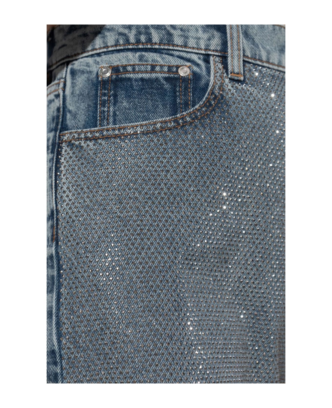 Stella McCartney Jeans With Shimmering Sequins - BLUE