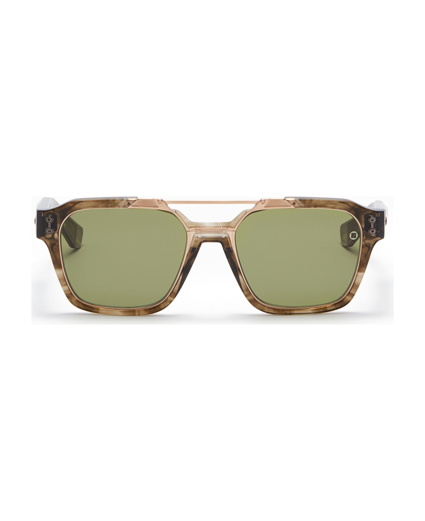 Akoni Discovery - Green Tortoise Swirl Sunglasses - green