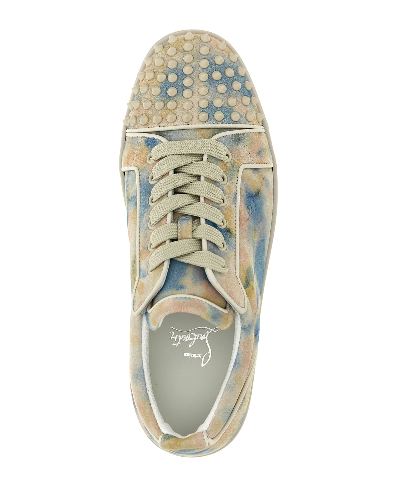 Christian Louboutin 'louis Junior Spikes' Sneakers - Multicolor