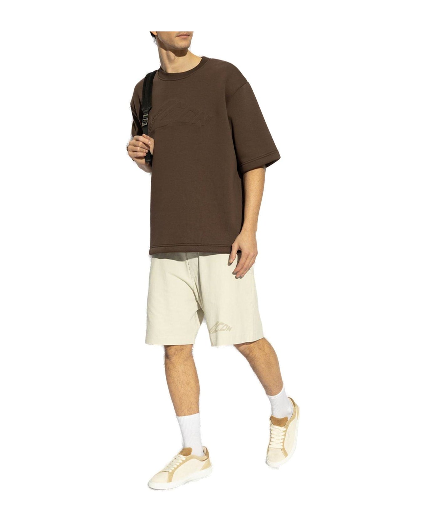 Dsquared2 Icon New Generation Big Boxer Jersey Shorts - Off White