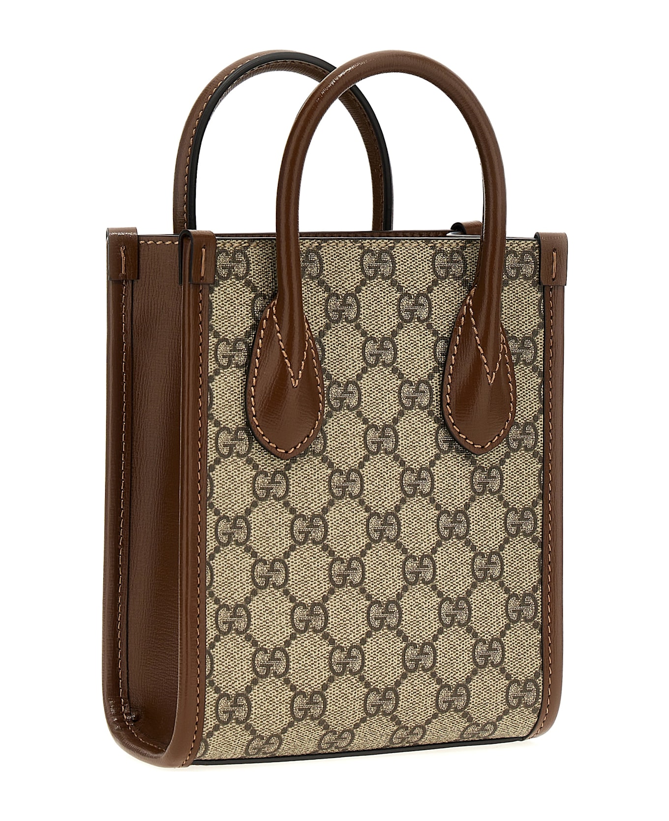 Gucci 'gg' Mini Shopping Bag - Beige