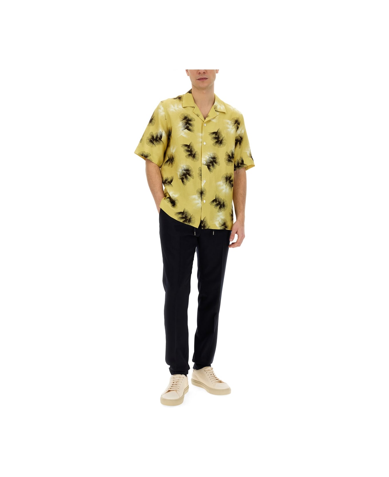 Paul Smith Viscose Blend Shirt - YELLOW シャツ